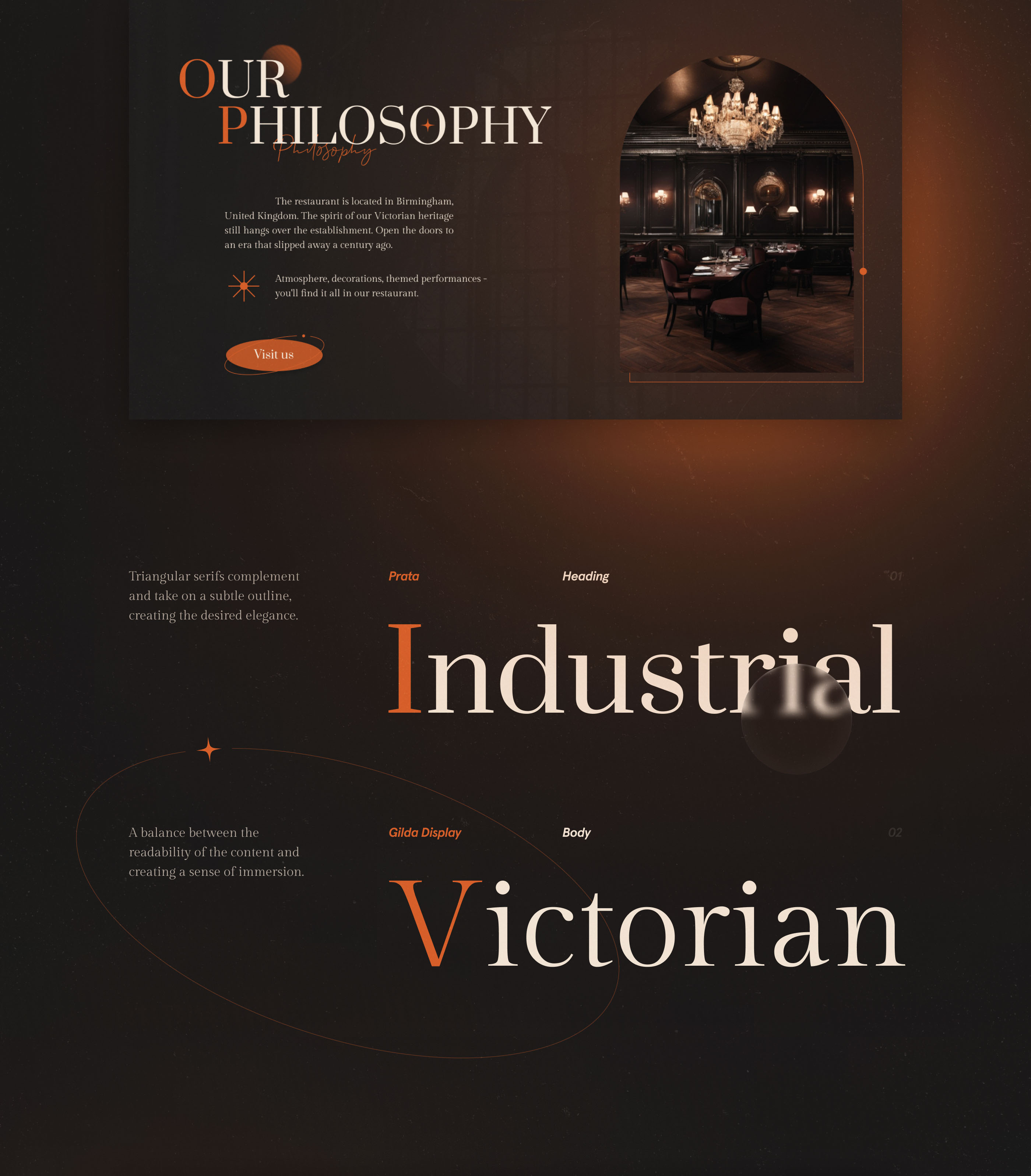 «VICTORIAN» • Landing Page — Изображение №11 — Интерфейсы, Брендинг на Dprofile