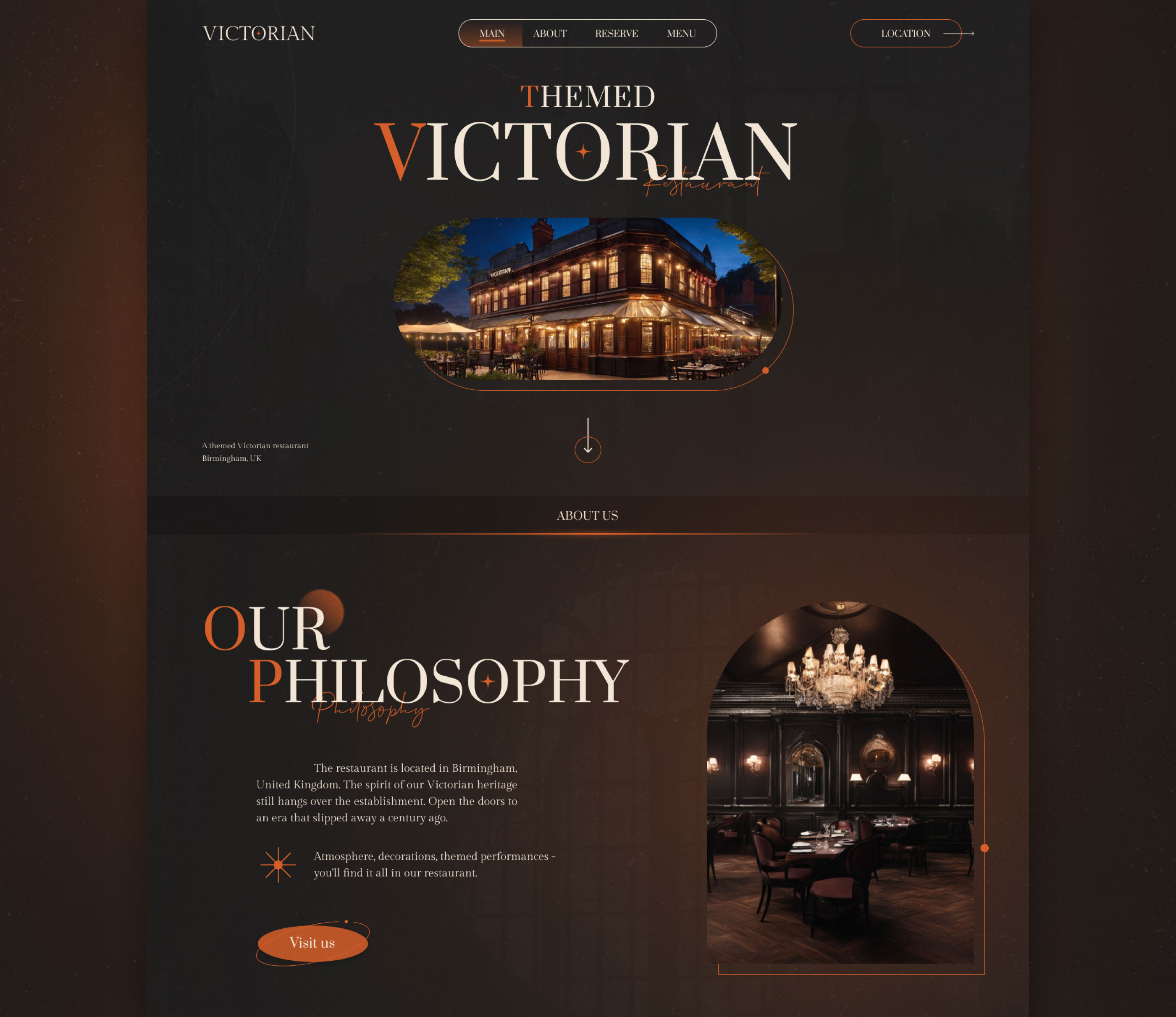 «VICTORIAN» • Landing Page — Изображение №16 — Интерфейсы, Брендинг на Dprofile