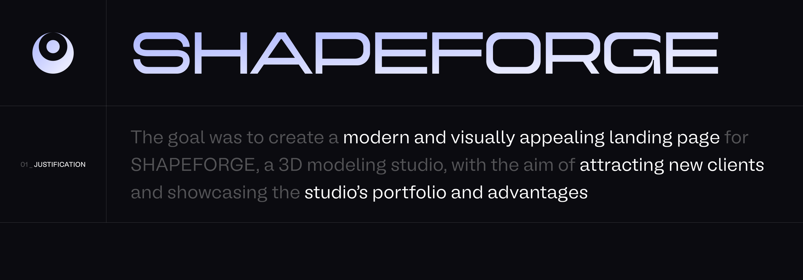 shapeforge • Landing Page — Изображение №1 — Интерфейсы на Dprofile