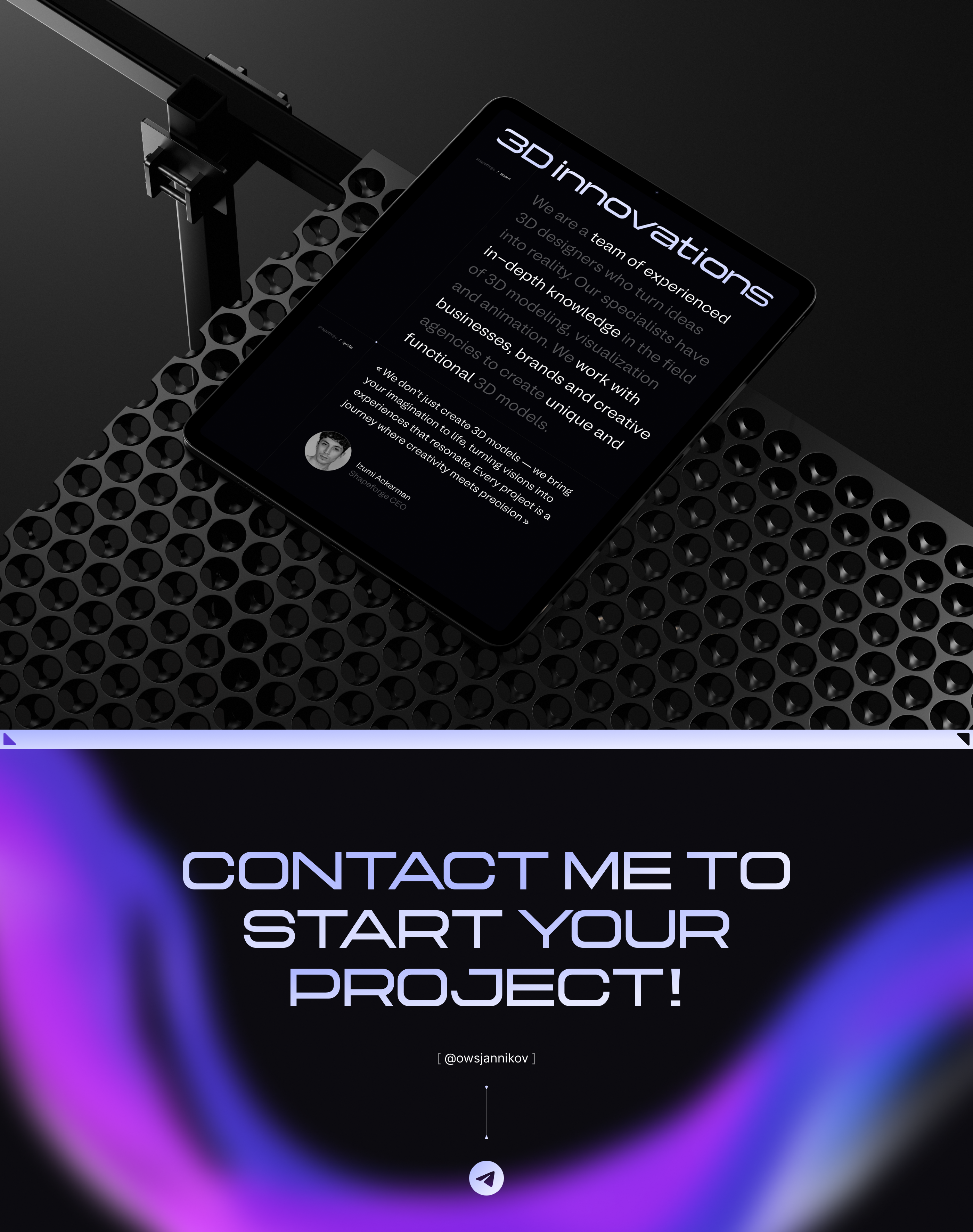 shapeforge • Landing Page — Изображение №9 — Интерфейсы на Dprofile