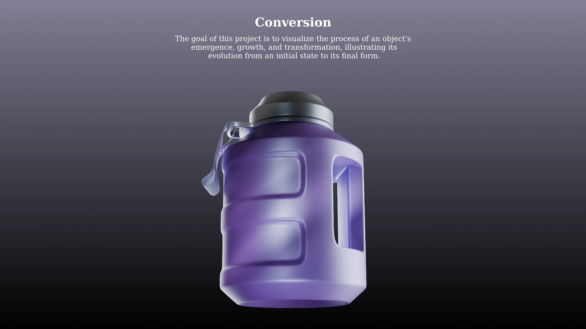 Сonversion \ Personal project — Изображение №1 — 3D, Анимация на Dprofile