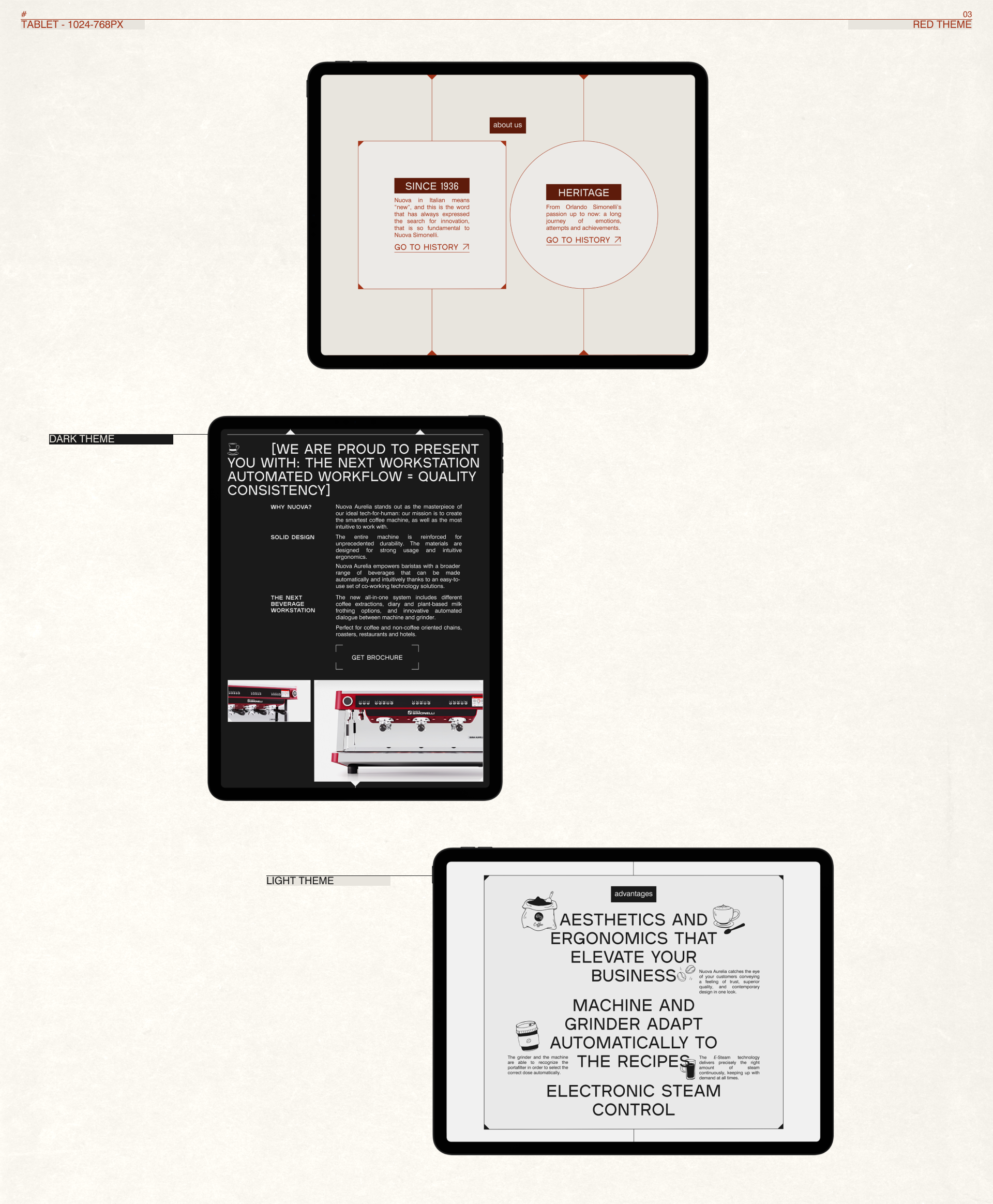 NUOVA SIMONELLI | Landing page redesign project — Изображение №3 — Интерфейсы на Dprofile