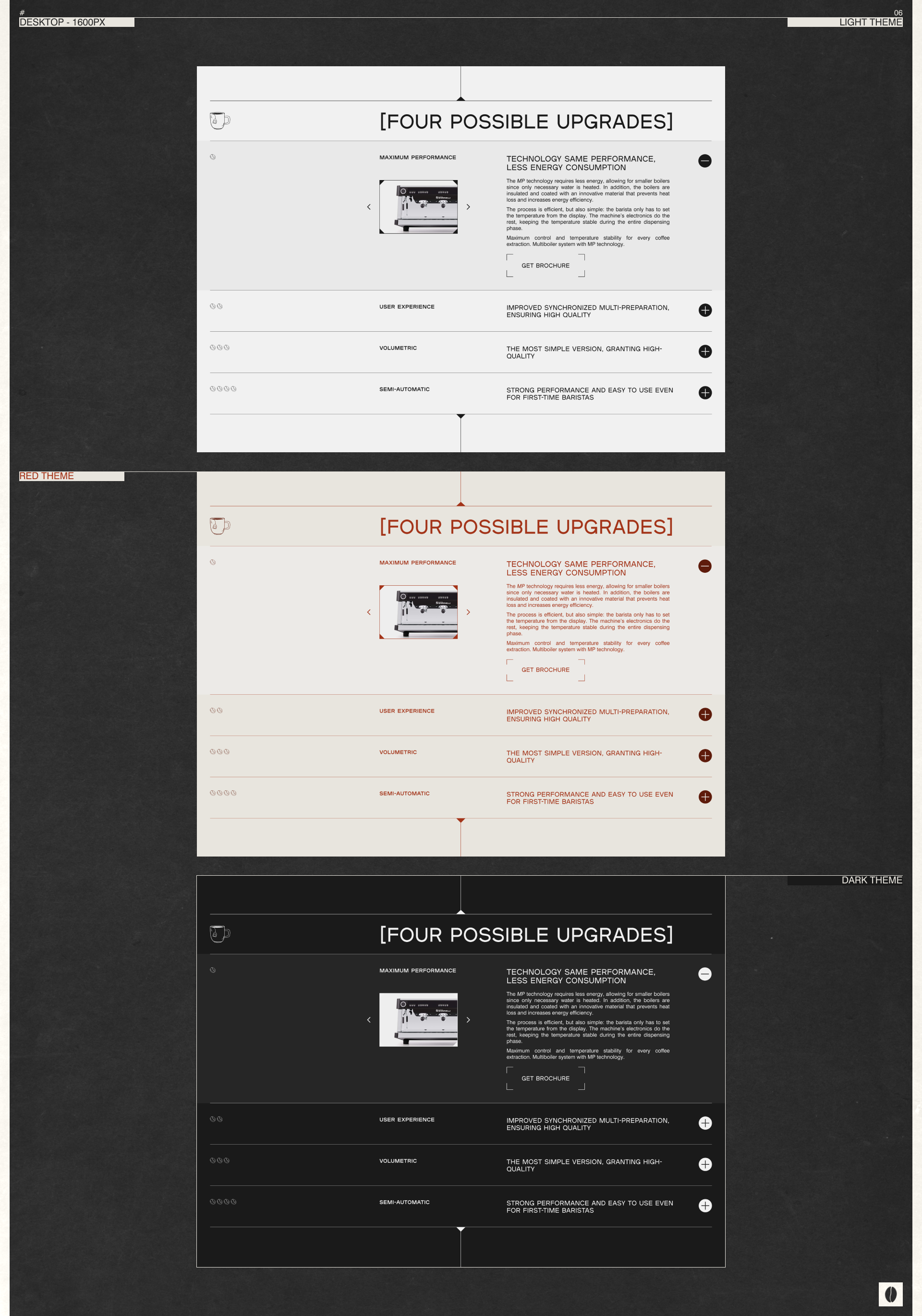 NUOVA SIMONELLI | Landing page redesign project — Изображение №6 — Интерфейсы на Dprofile