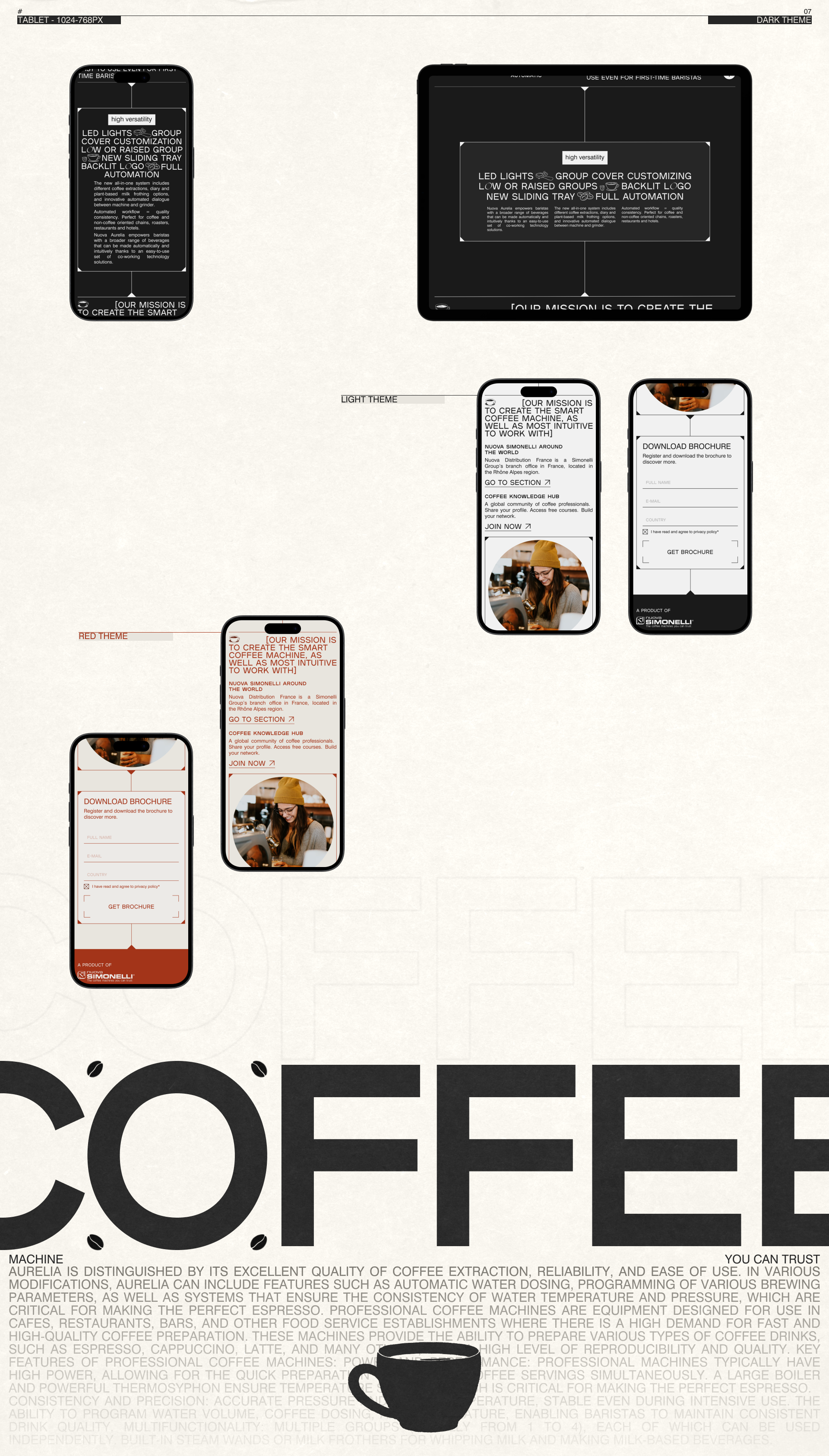 NUOVA SIMONELLI | Landing page redesign project — Изображение №7 — Интерфейсы на Dprofile