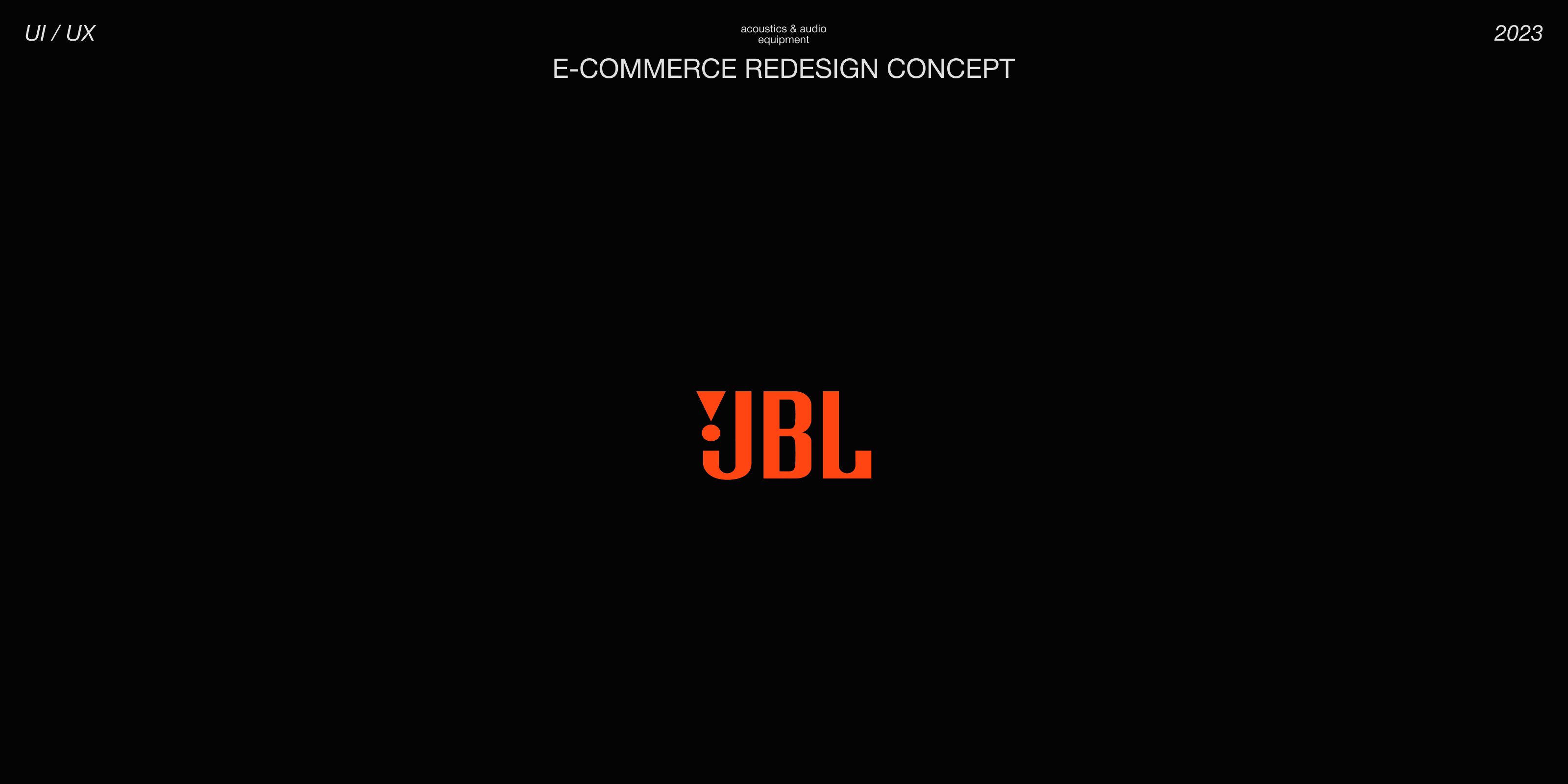 Jbl - Ecommerce redesign — Изображение №1 — Интерфейсы на Dprofile