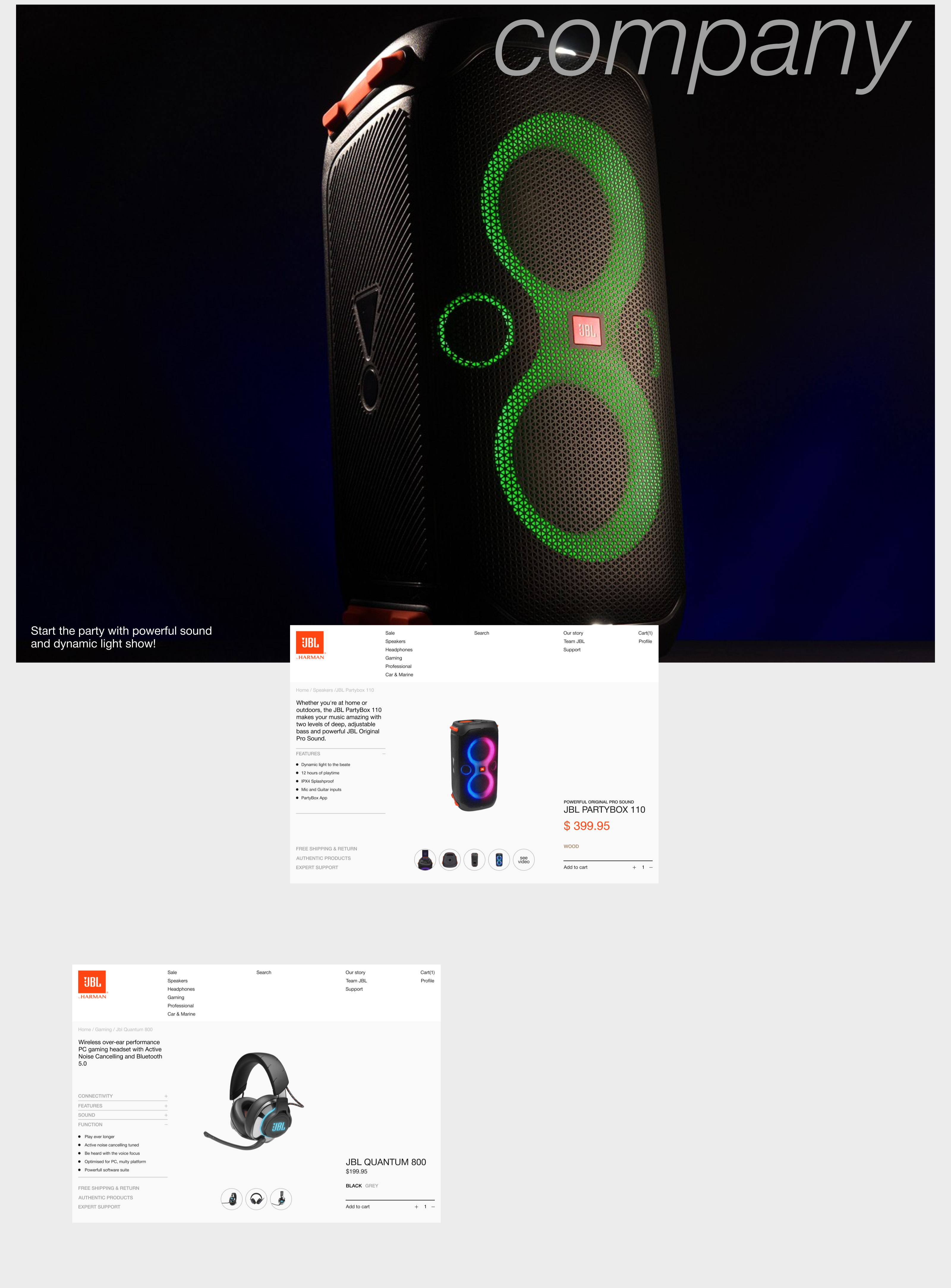 Jbl - Ecommerce redesign — Изображение №7 — Интерфейсы на Dprofile