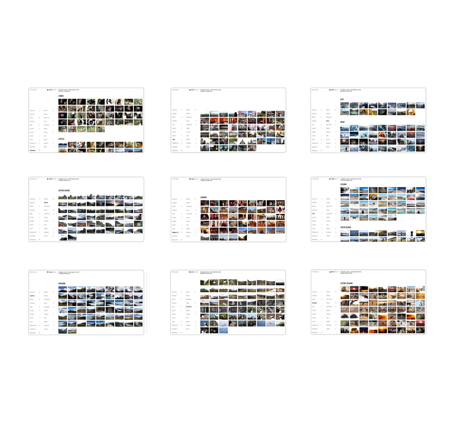 Travel&Photo портфолио — Изображение №6 — Интерфейсы на Dprofile