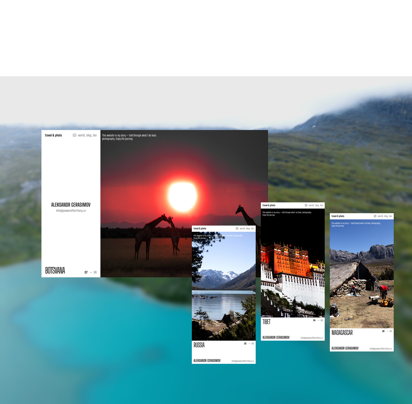 Travel&Photo портфолио — Изображение №3 — Интерфейсы на Dprofile