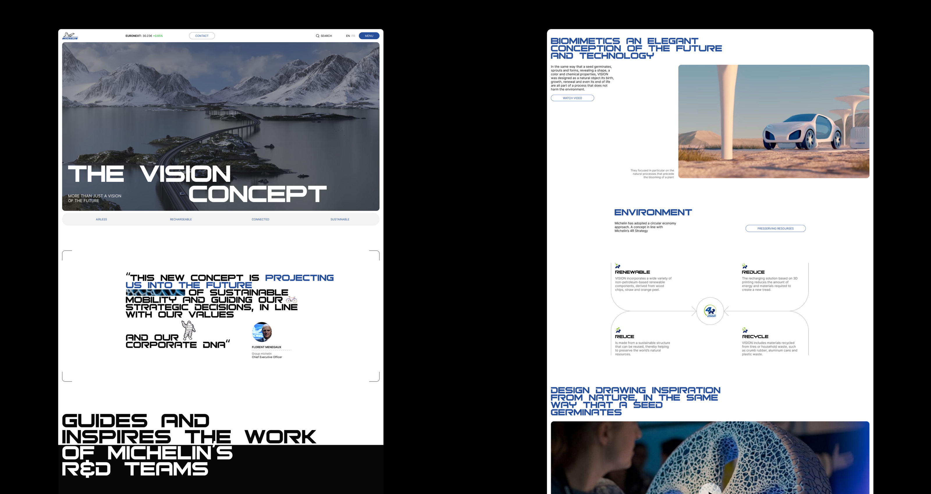 Michelin Corporate website — Изображение №7 — Интерфейсы на Dprofile