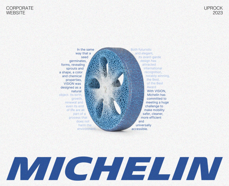 Michelin Corporate website — Интерфейсы на Dprofile