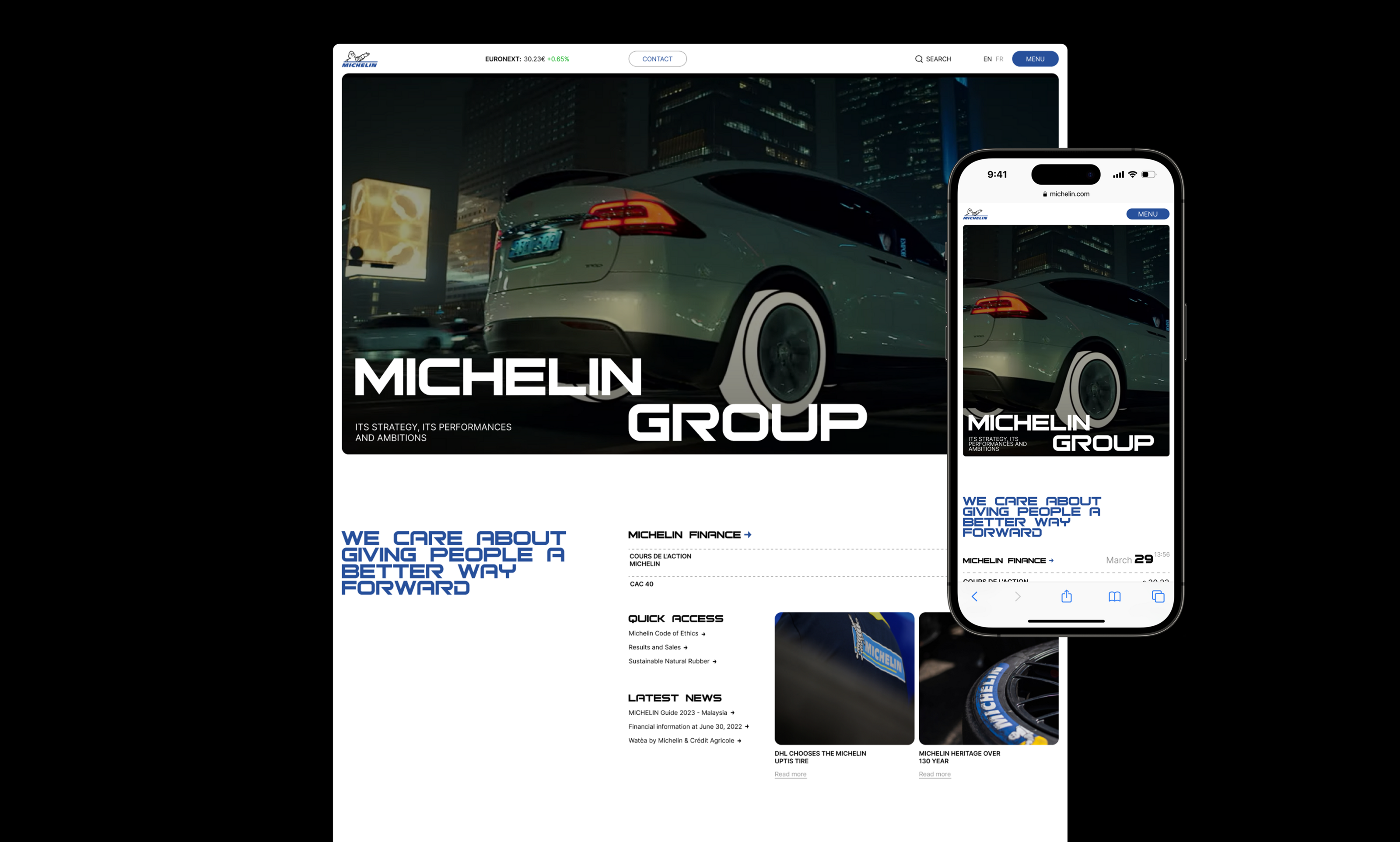 Michelin Corporate website — Изображение №3 — Интерфейсы на Dprofile