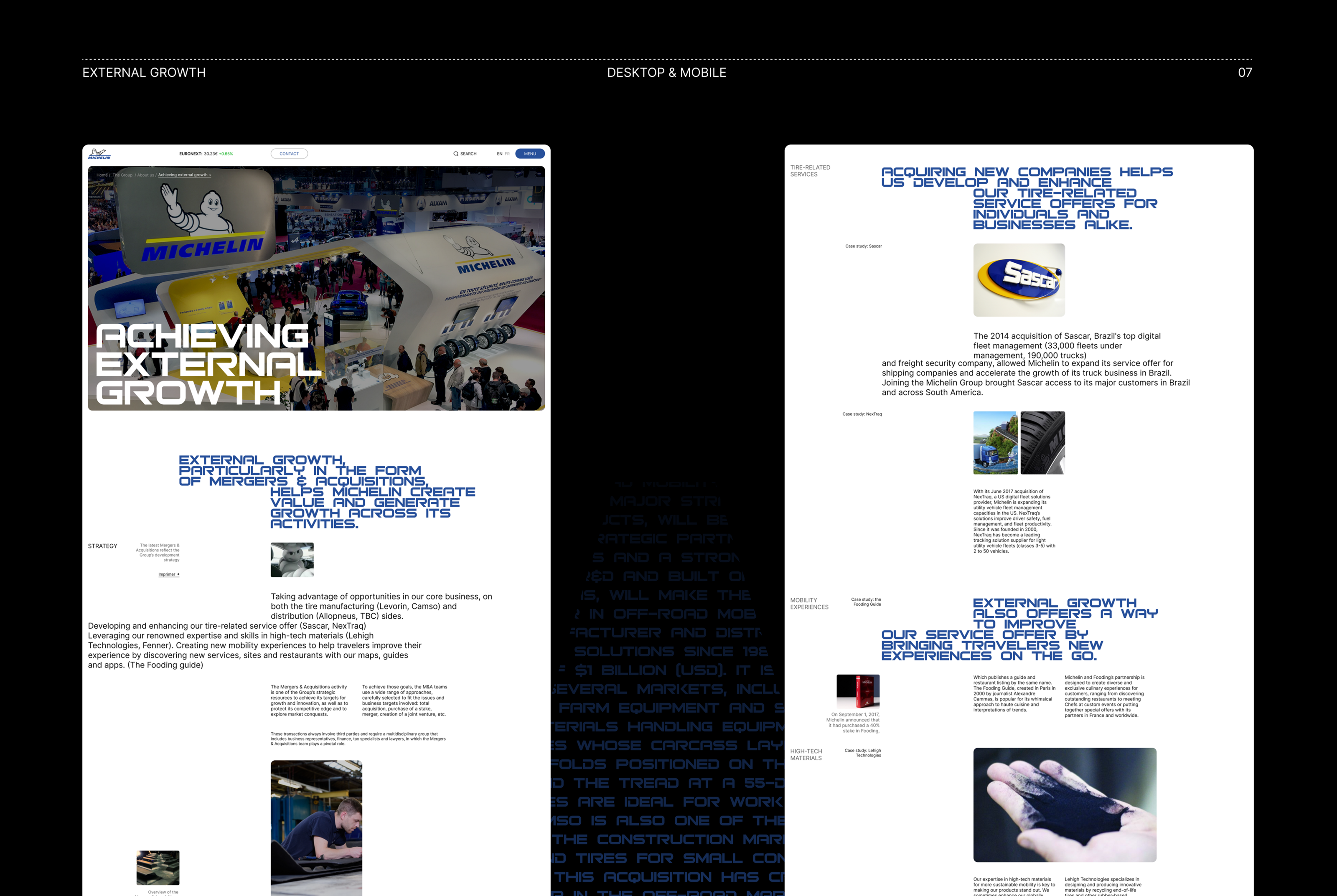 Michelin Corporate website — Изображение №15 — Интерфейсы на Dprofile