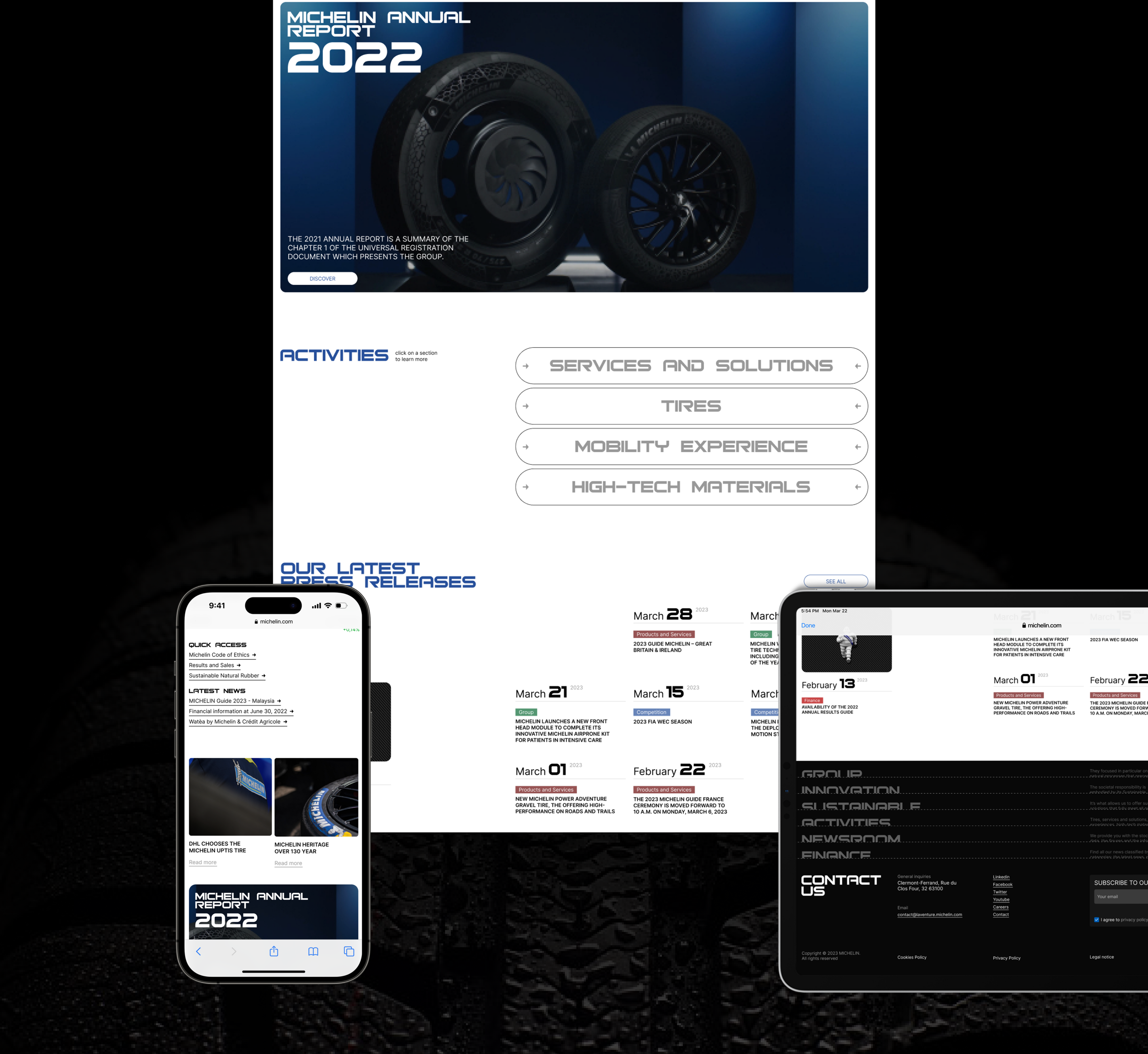Michelin Corporate website — Изображение №4 — Интерфейсы на Dprofile