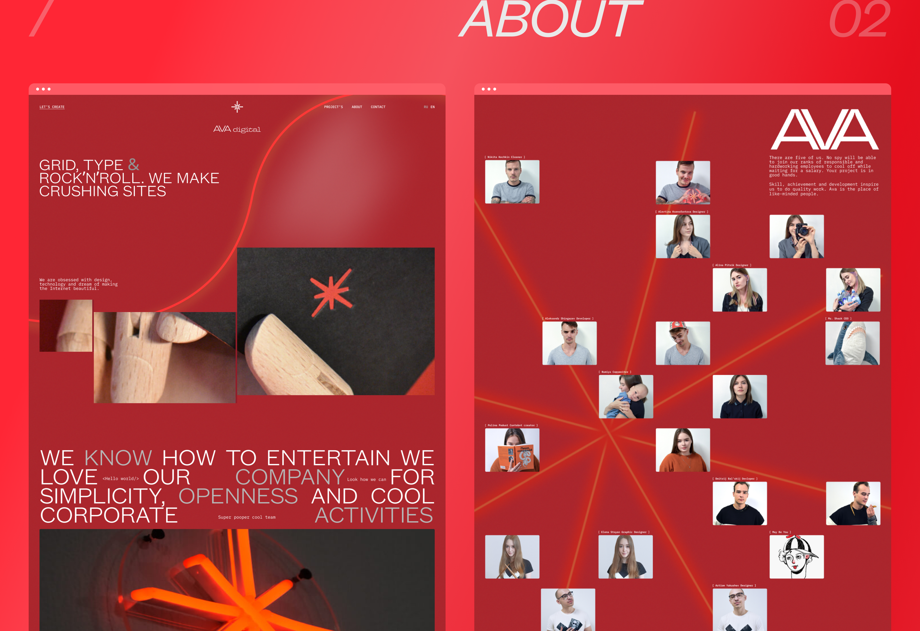 AVA digital - redesign concept website — Изображение №11 — Интерфейсы на Dprofile