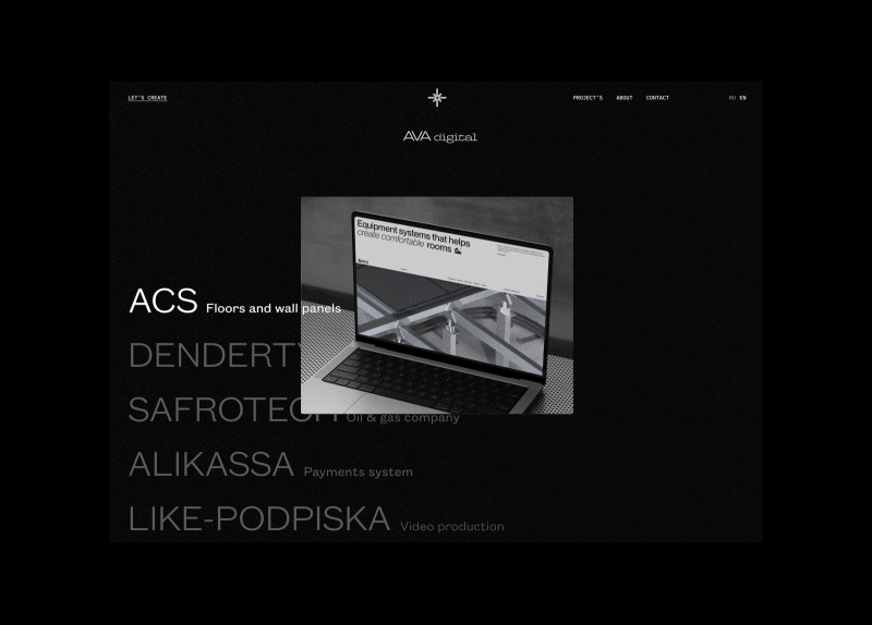 AVA digital - redesign concept website — Изображение №15 — Интерфейсы на Dprofile