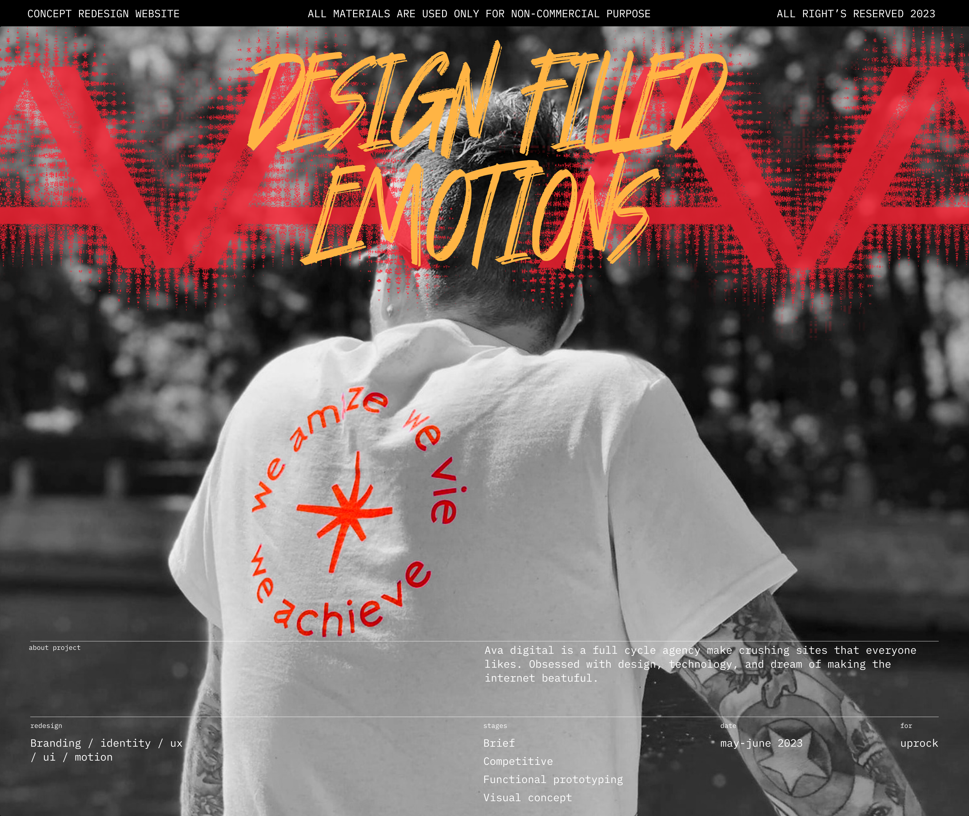 AVA digital - redesign concept website — Изображение №1 — Интерфейсы на Dprofile