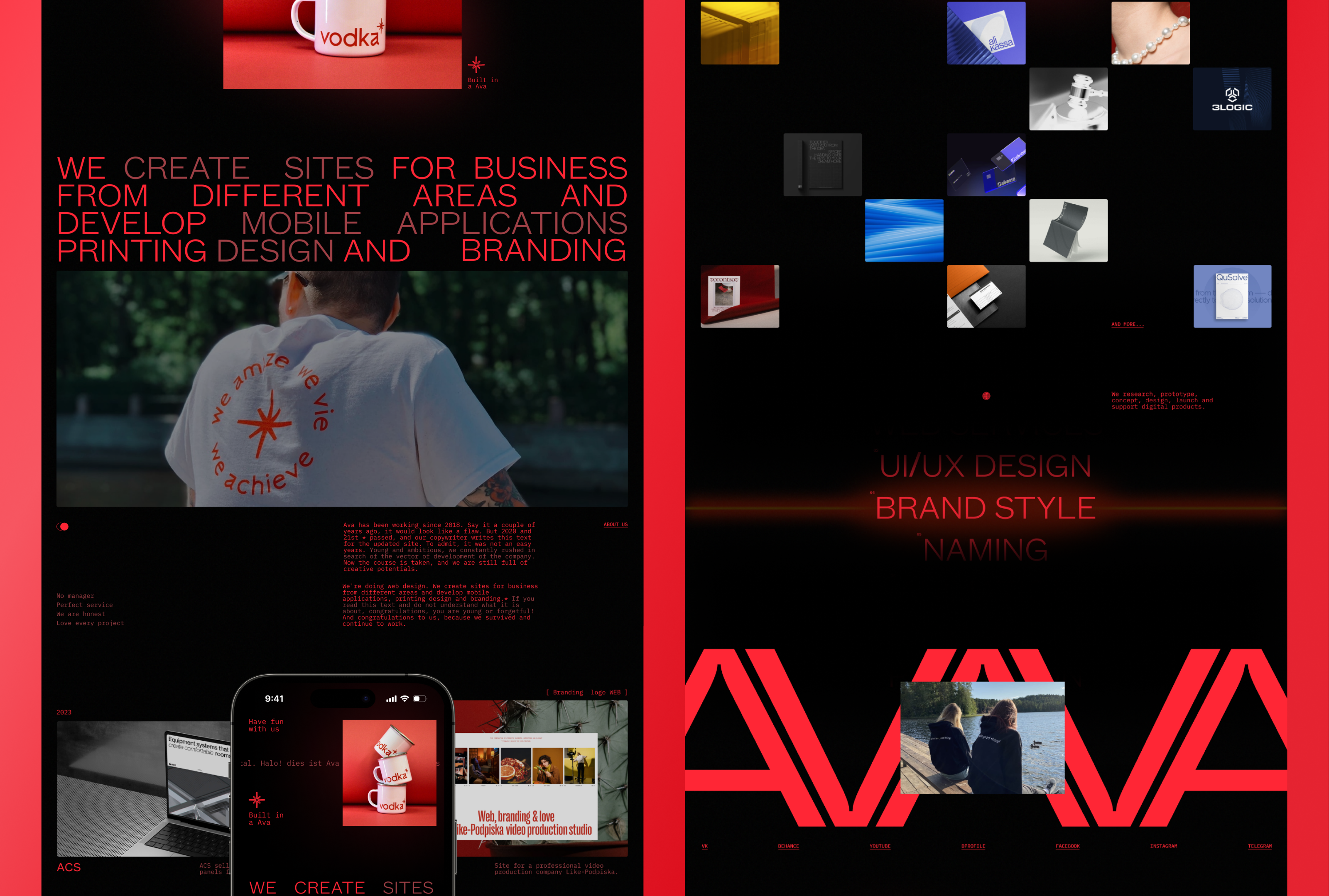 AVA digital - redesign concept website — Изображение №5 — Интерфейсы на Dprofile