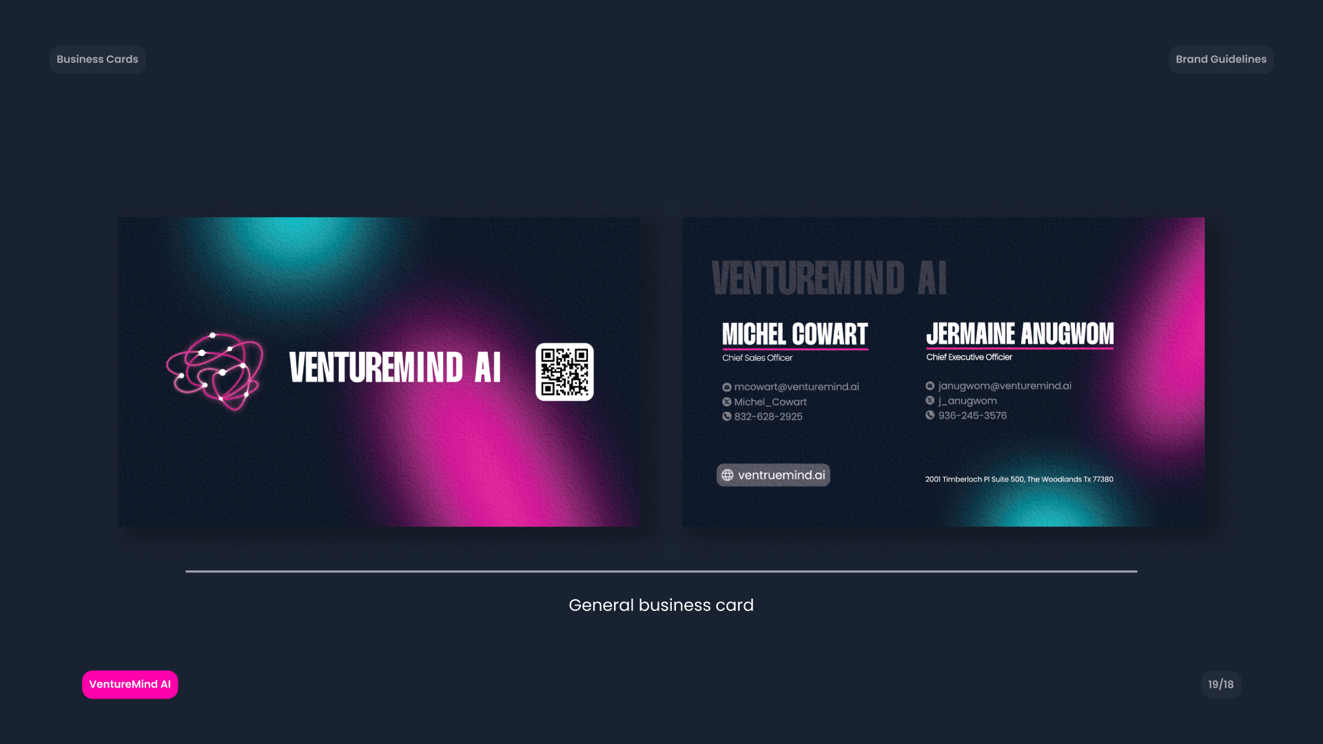 Venture Mind AI — Brand Identity — Изображение №20 — Брендинг на Dprofile