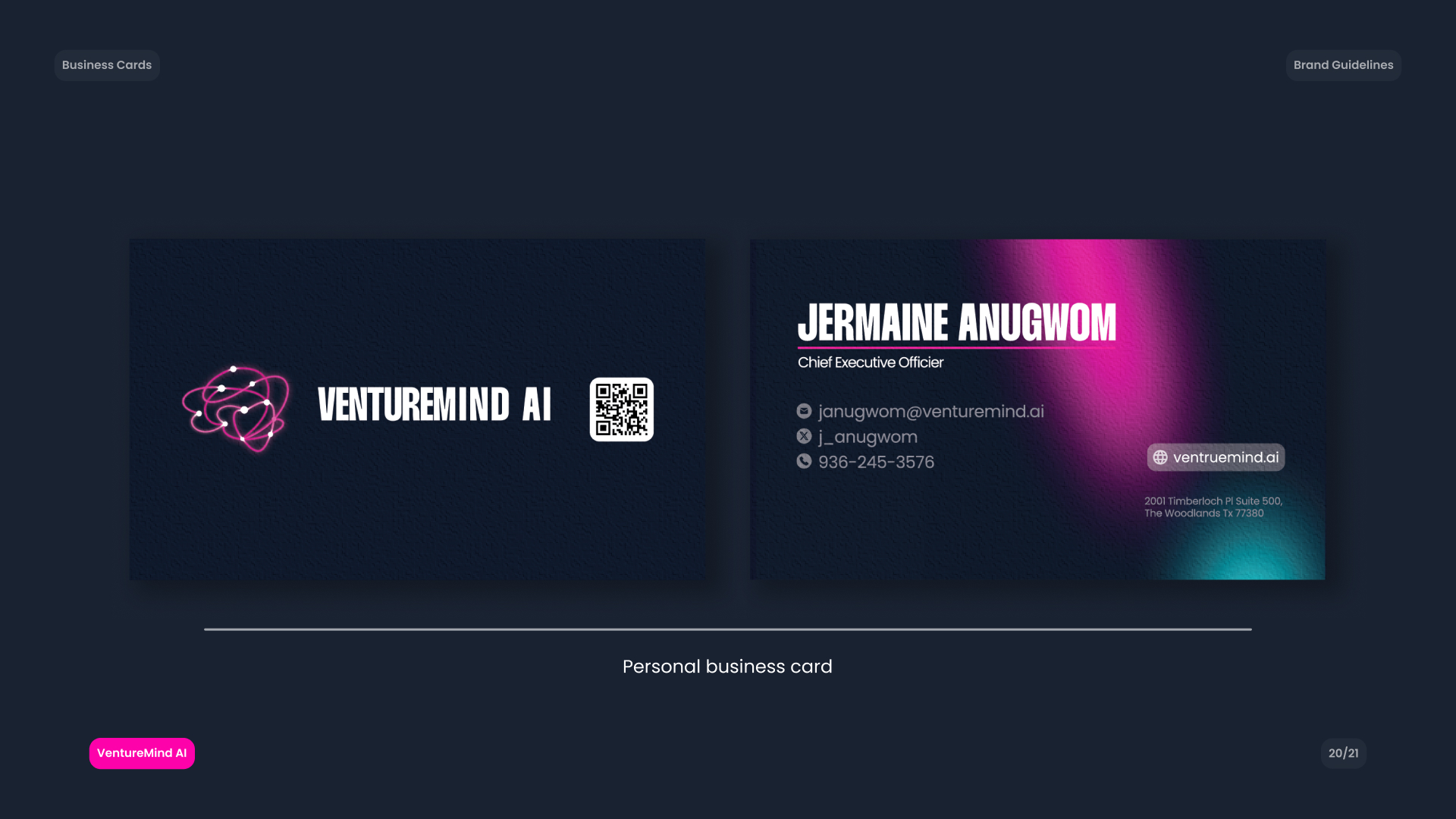 Venture Mind AI — Brand Identity — Изображение №21 — Брендинг на Dprofile