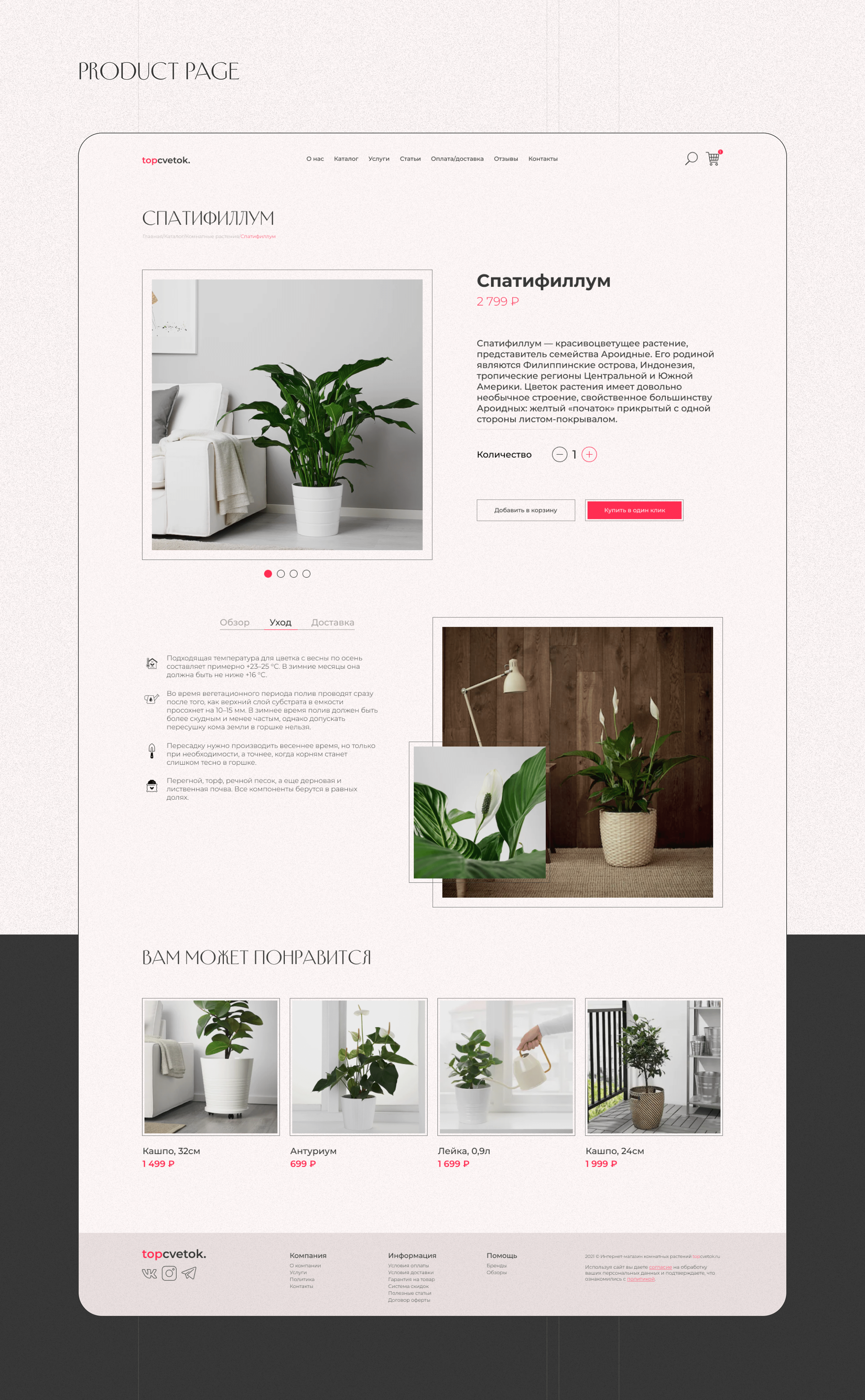 Plant online store | concept — Изображение №5 — Интерфейсы на Dprofile