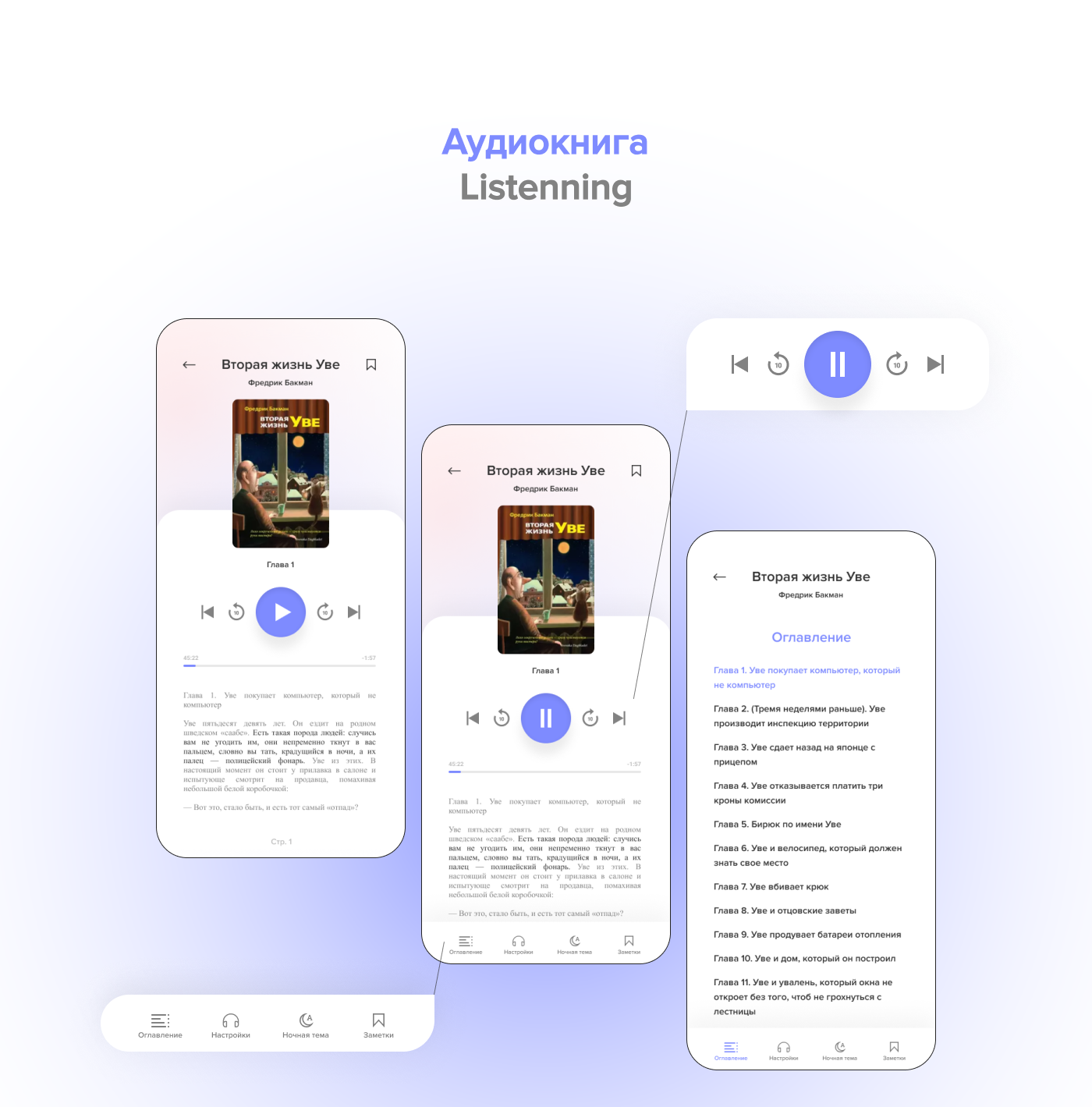 Book mobile app | concept design — Изображение №15 — Интерфейсы, Анимация на Dprofile