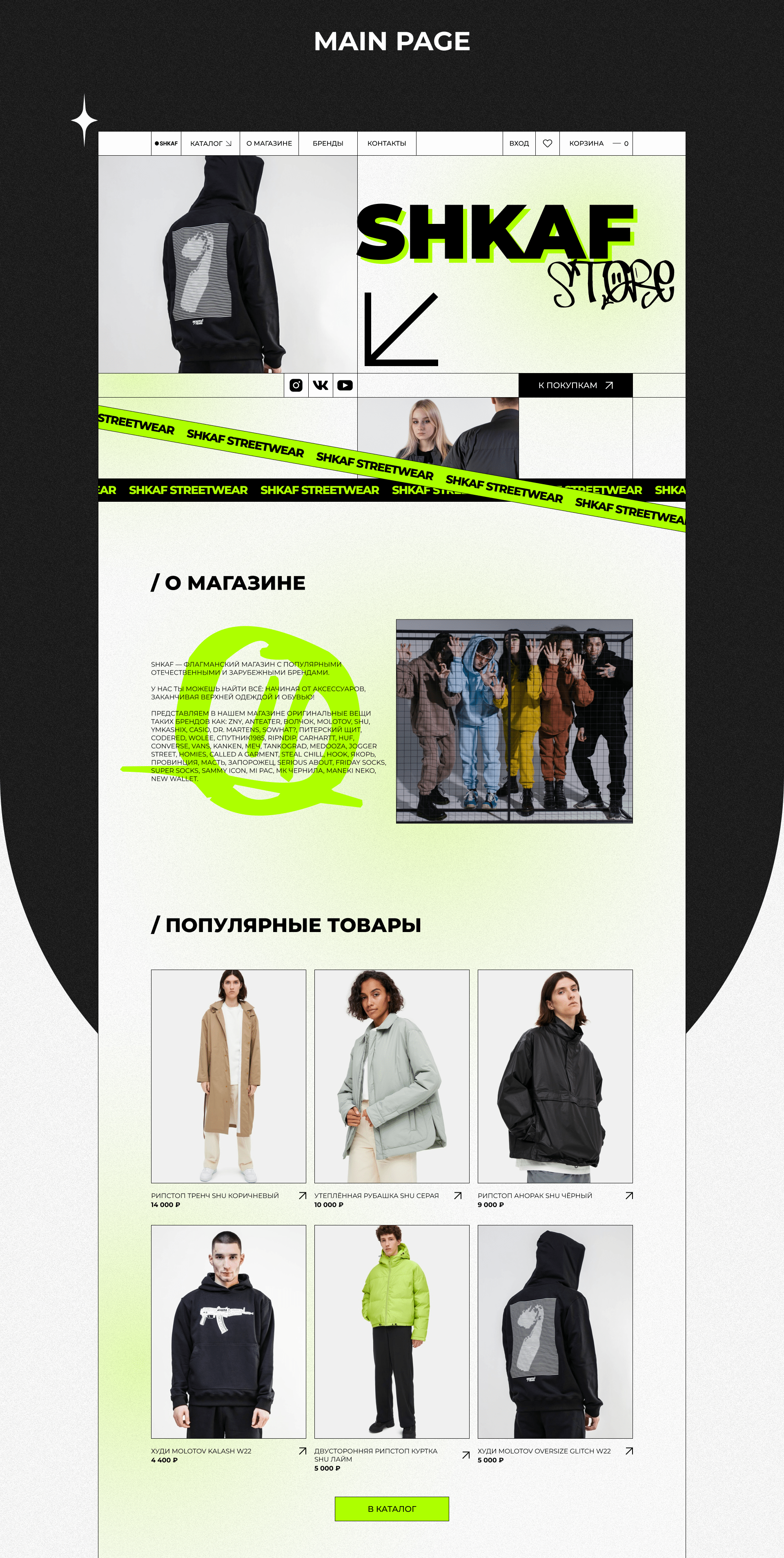 SHKAF | Online fashion store — Изображение №17 — Интерфейсы, Анимация на Dprofile