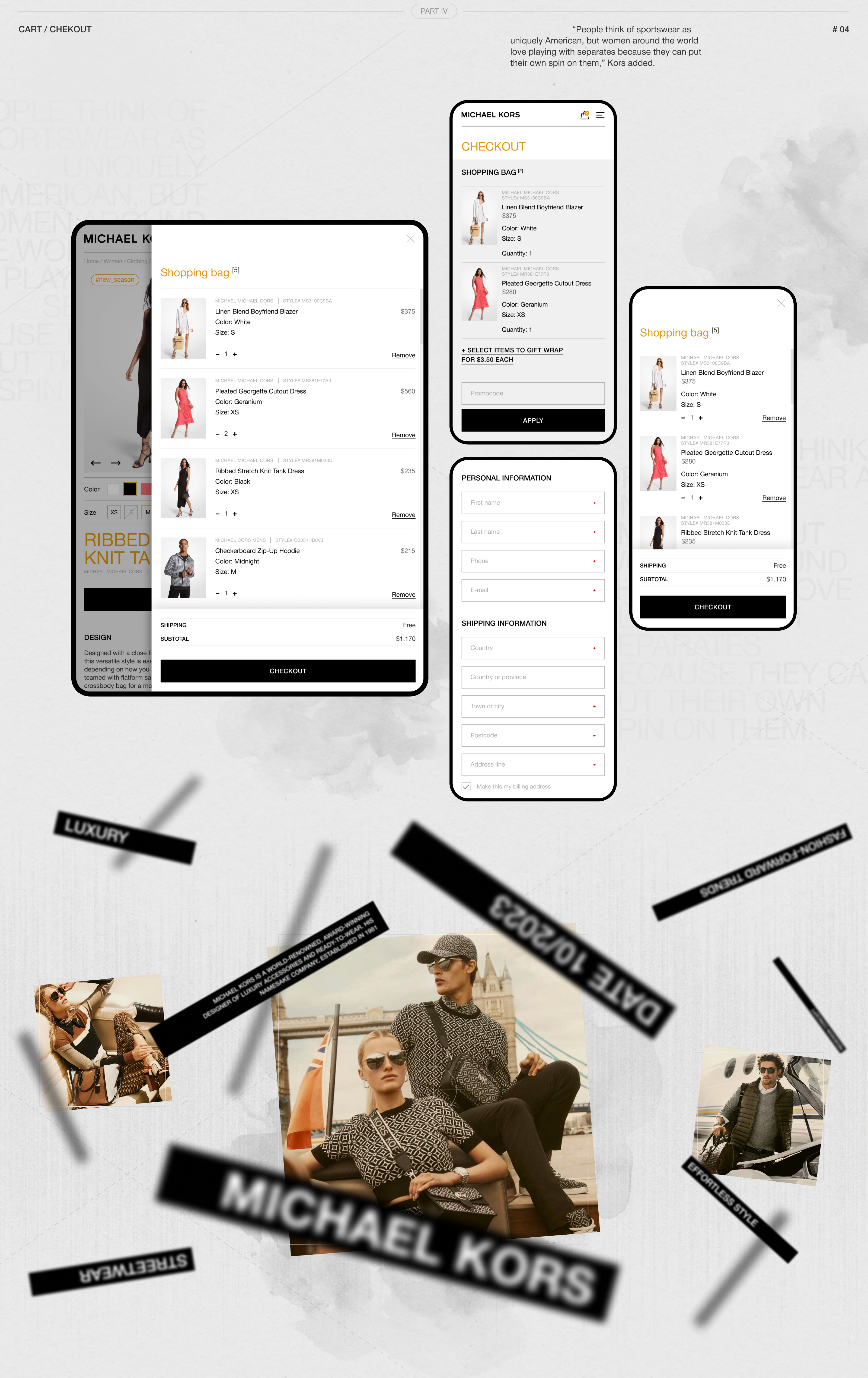 MICHAEL KORS | E-commerce Concept Redesign — Изображение №9 — Интерфейсы на Dprofile