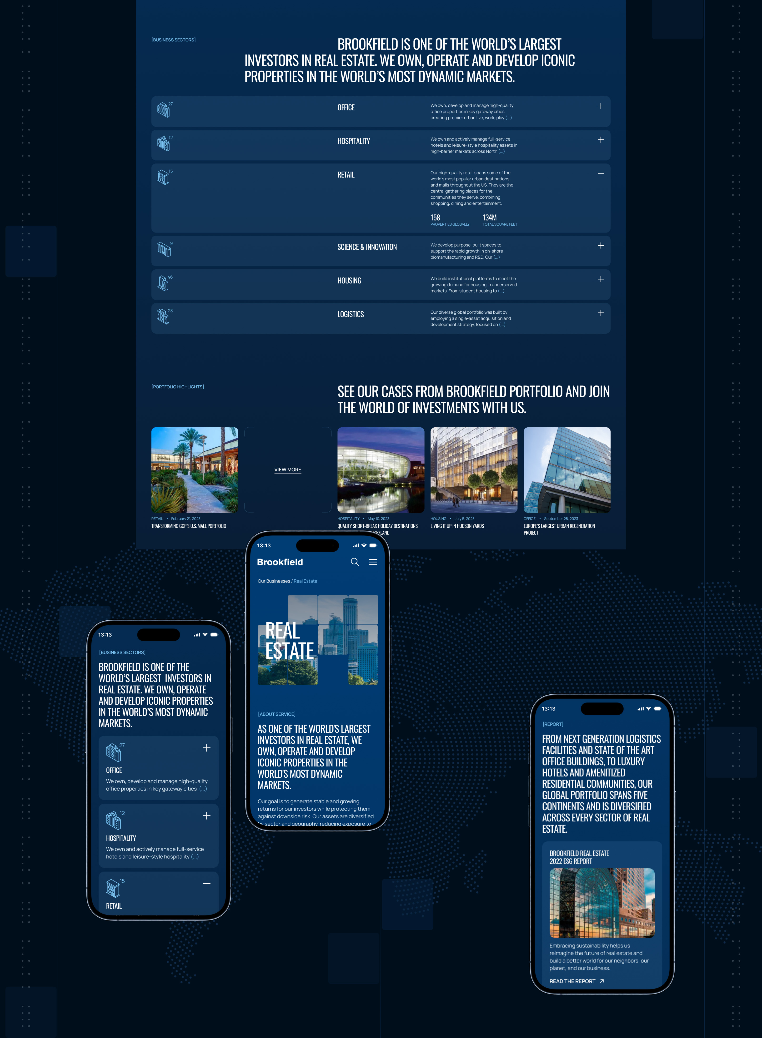 Brookfield | Corporate website redesign — Изображение №9 — Интерфейсы, Брендинг на Dprofile