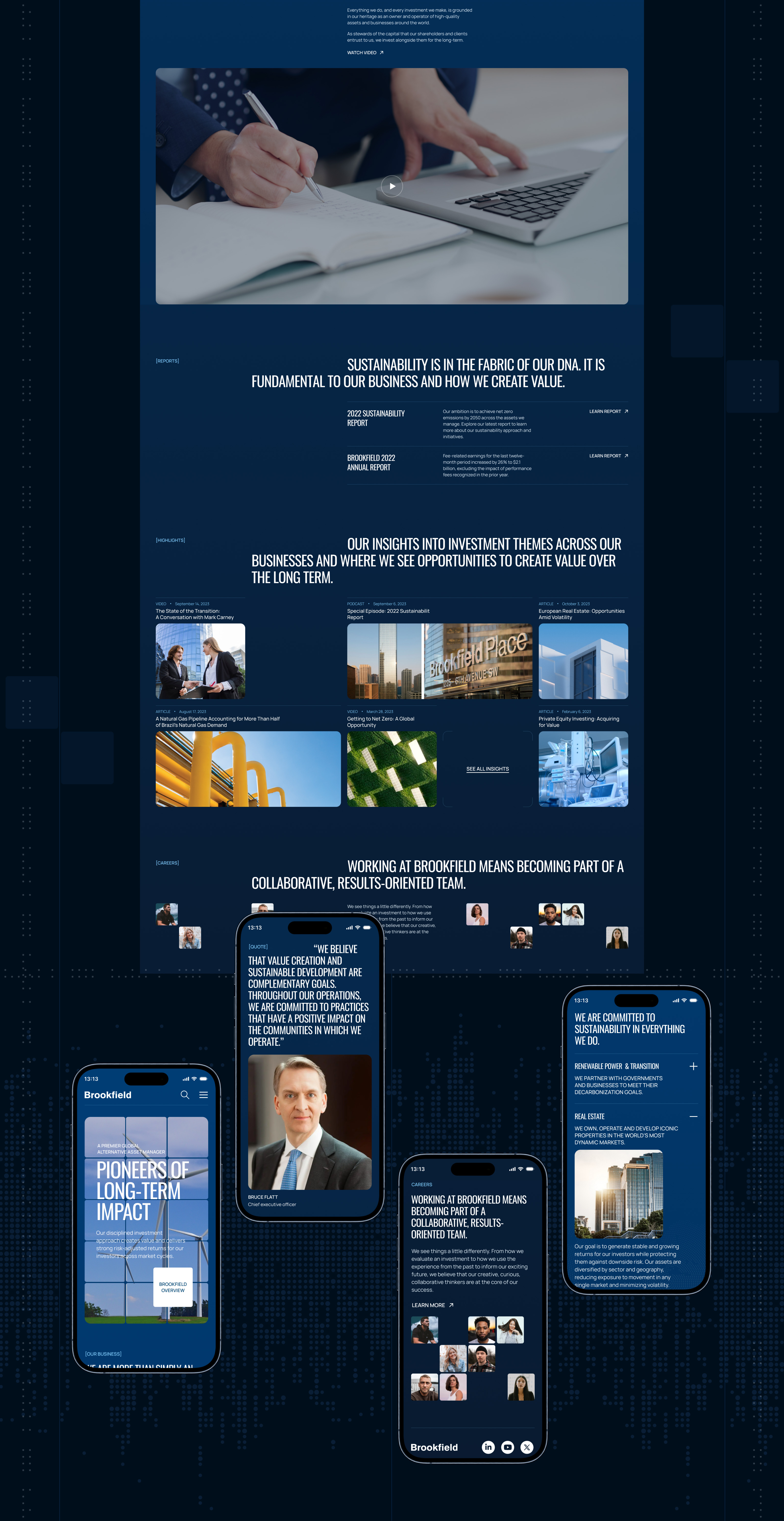 Brookfield | Corporate website redesign — Изображение №3 — Интерфейсы, Брендинг на Dprofile