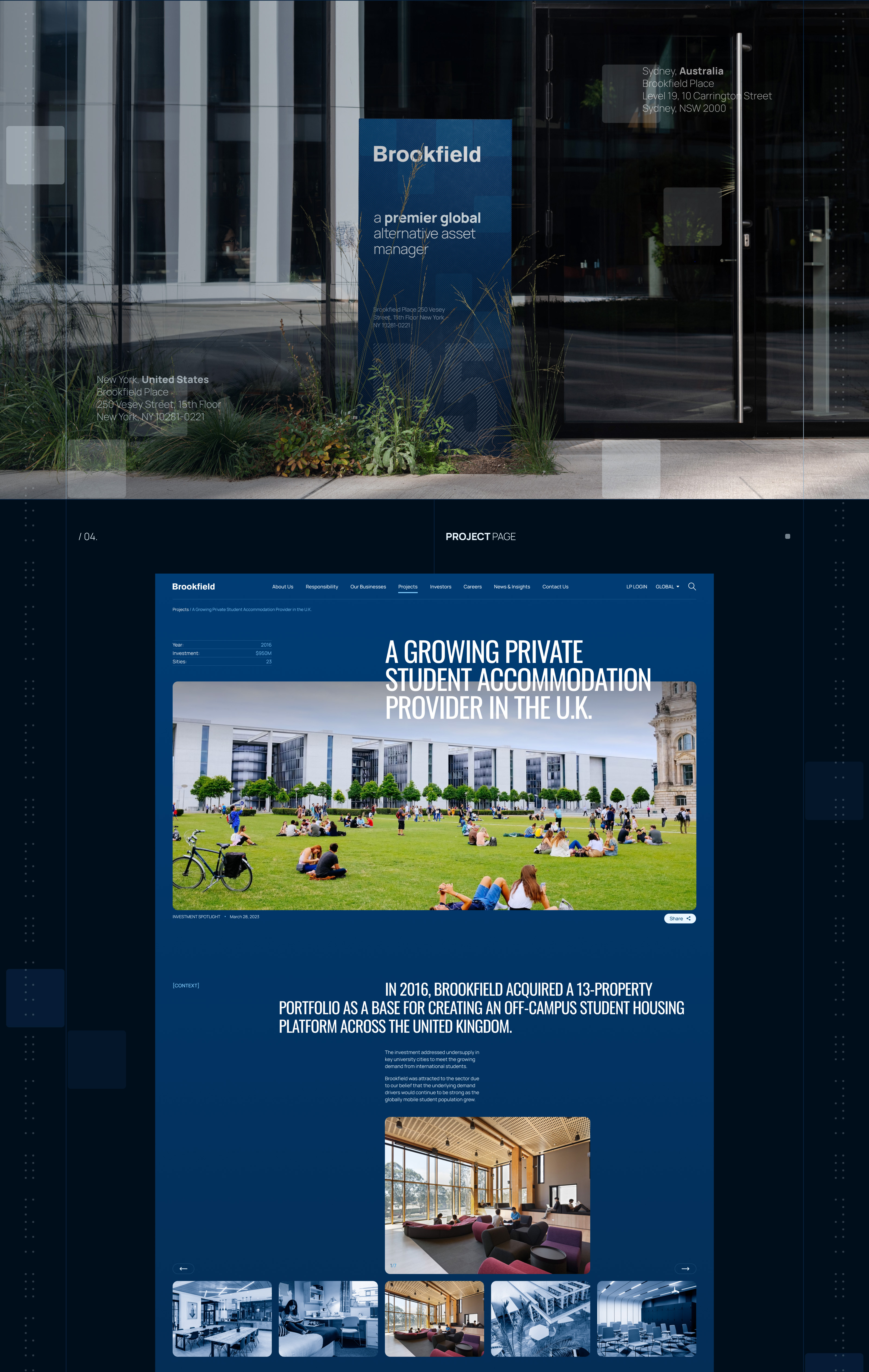 Brookfield | Corporate website redesign — Изображение №5 — Интерфейсы, Брендинг на Dprofile
