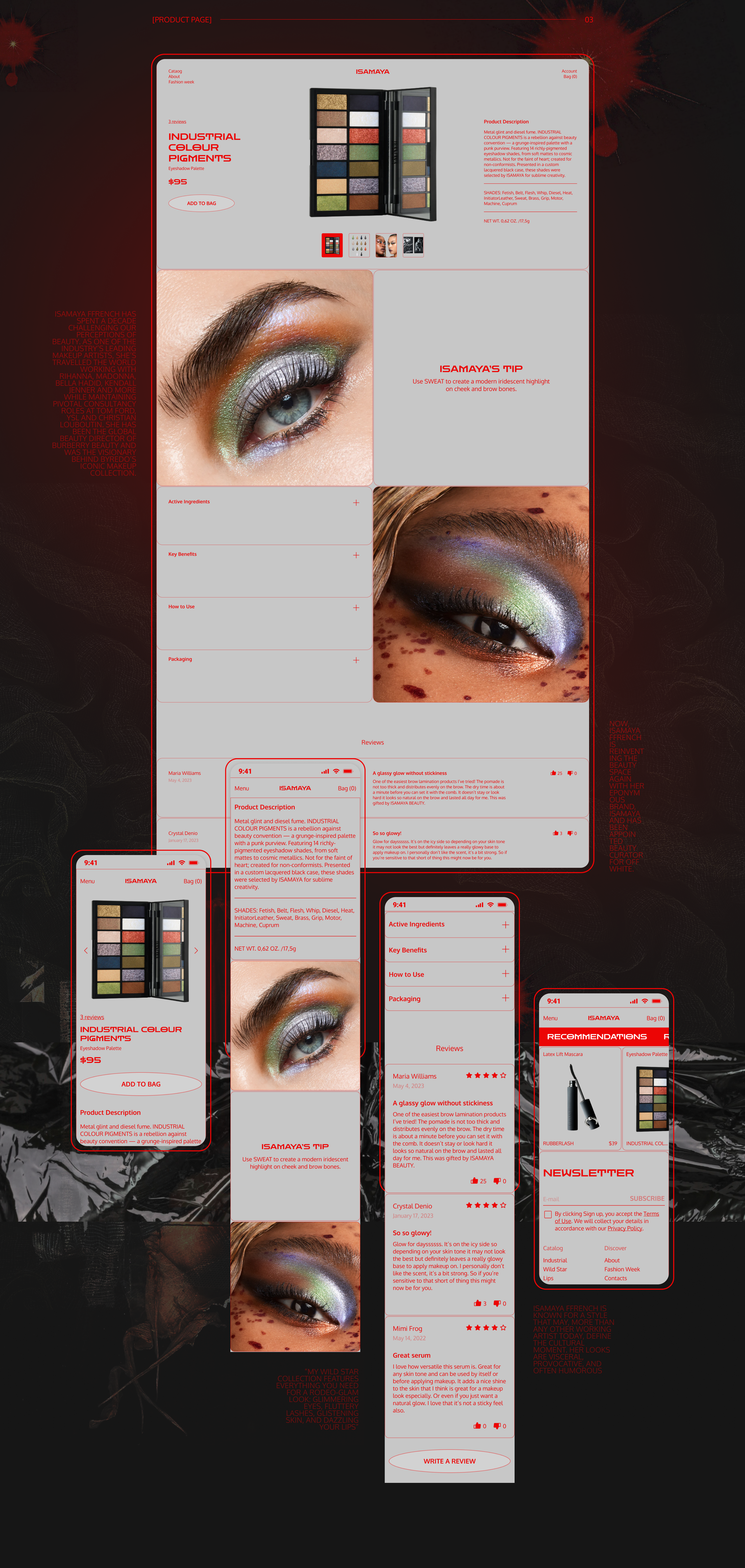 ISAMAYA | E-commerce Redesign — Изображение №7 — Интерфейсы, Анимация на Dprofile
