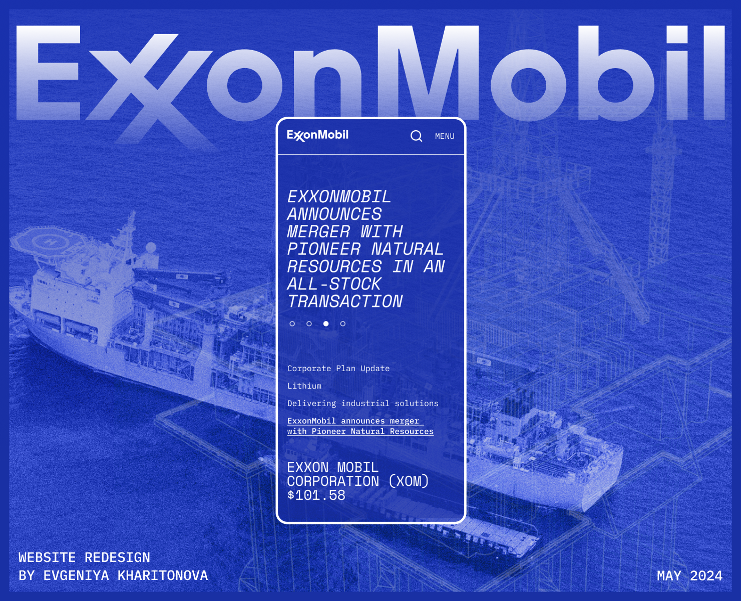 ExxonMobil | Corporate website redesign — Интерфейсы на Dprofile