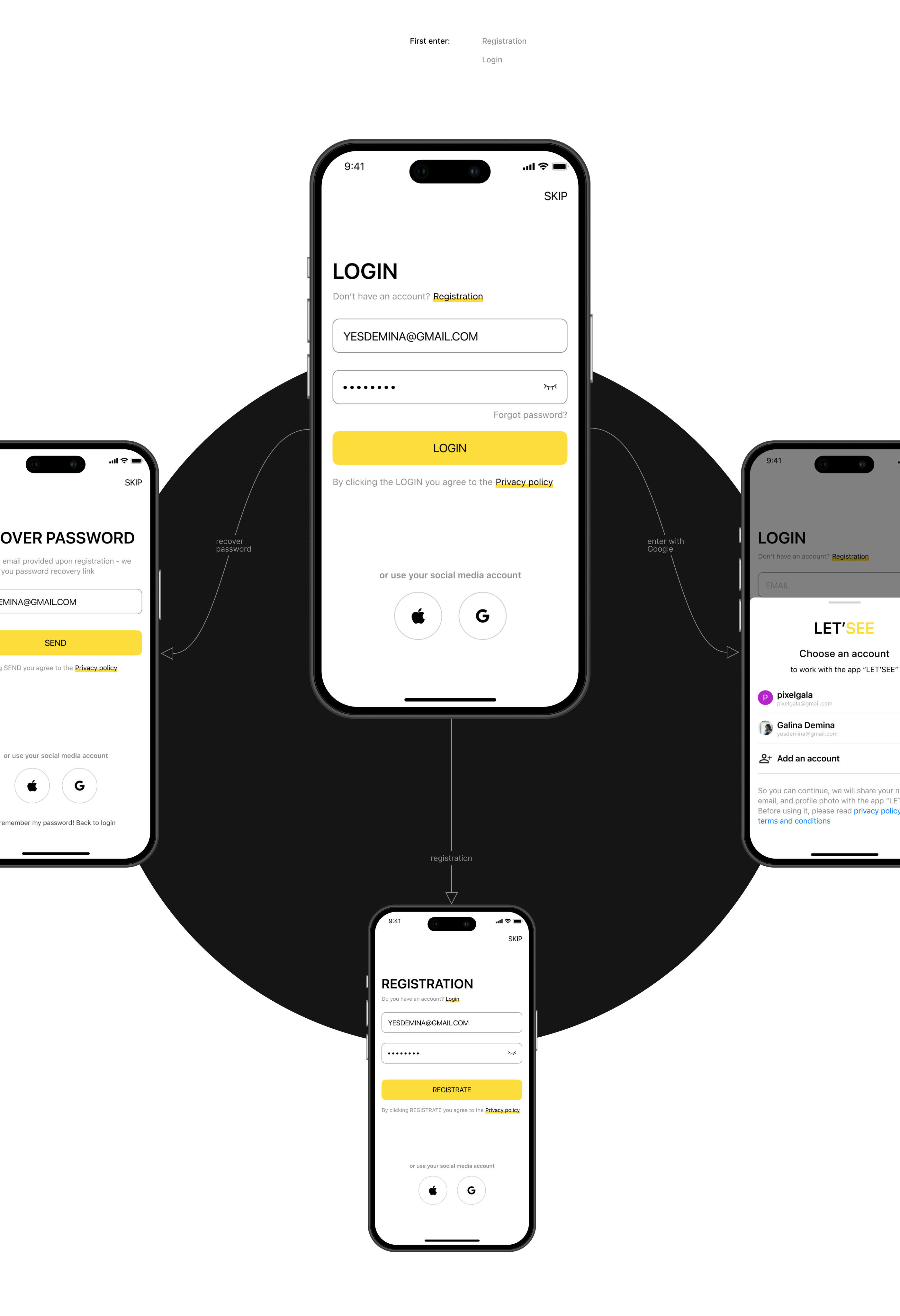 LET'SEE | Mobile App — Изображение №3 — Интерфейсы на Dprofile