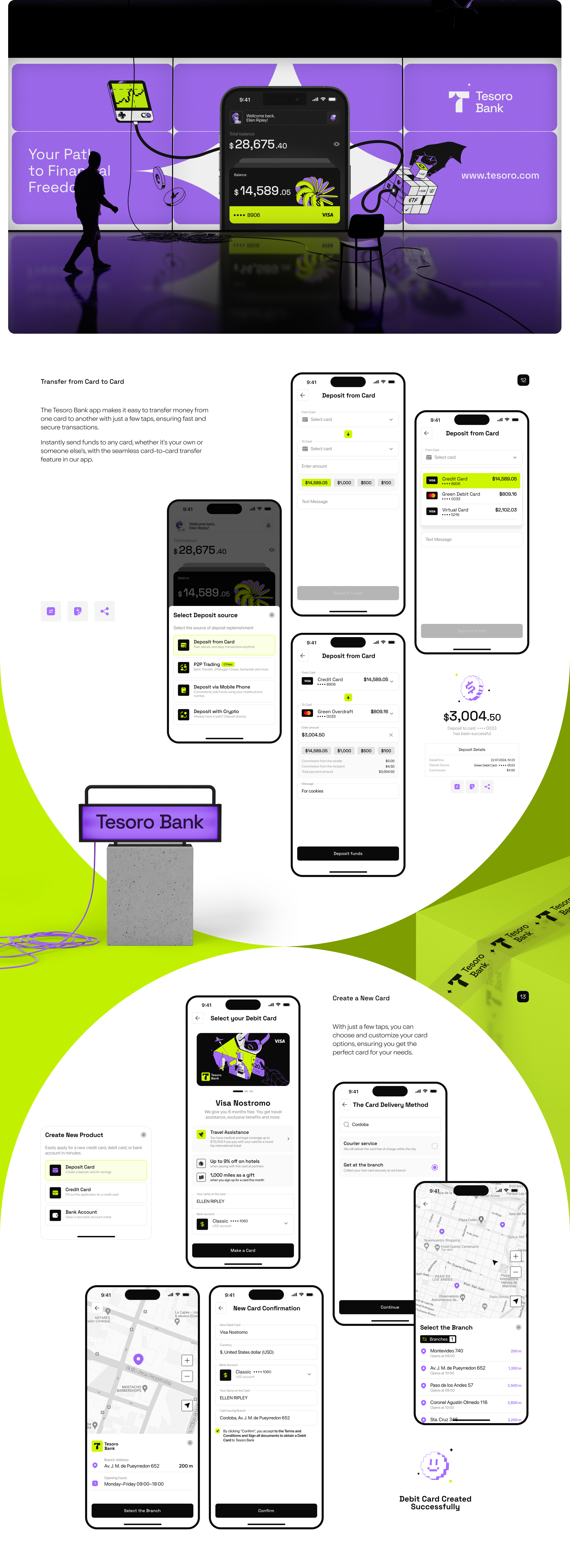 Tesoro | Crypto Bank App — Изображение №7 — Интерфейсы, Брендинг на Dprofile