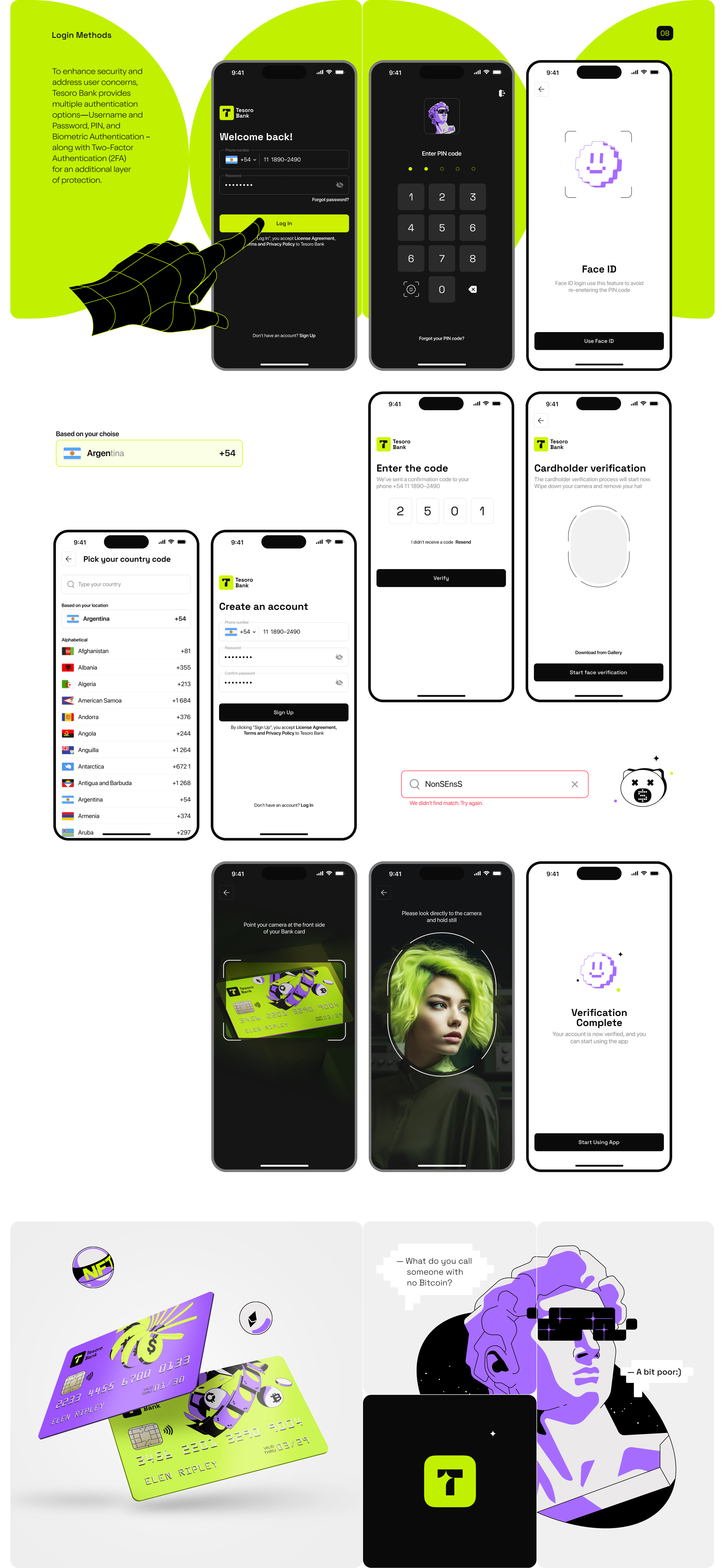 Tesoro | Crypto Bank App — Изображение №4 — Интерфейсы, Брендинг на Dprofile