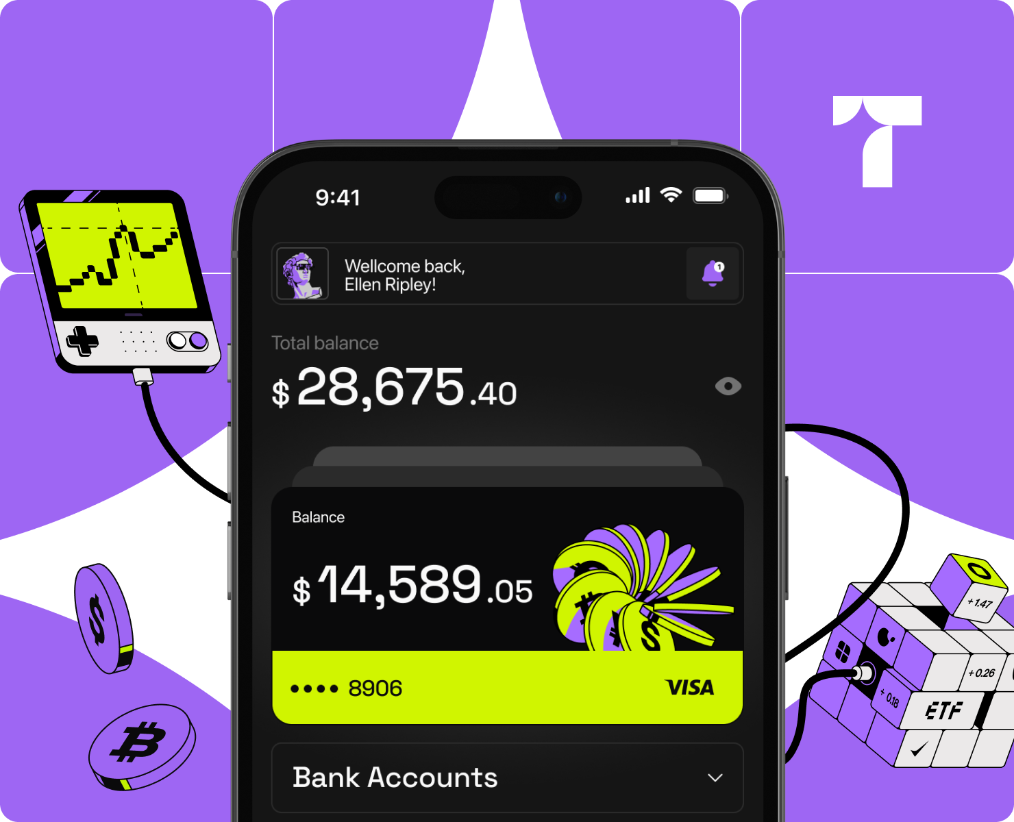 Tesoro | Crypto Bank App на Dprofile
