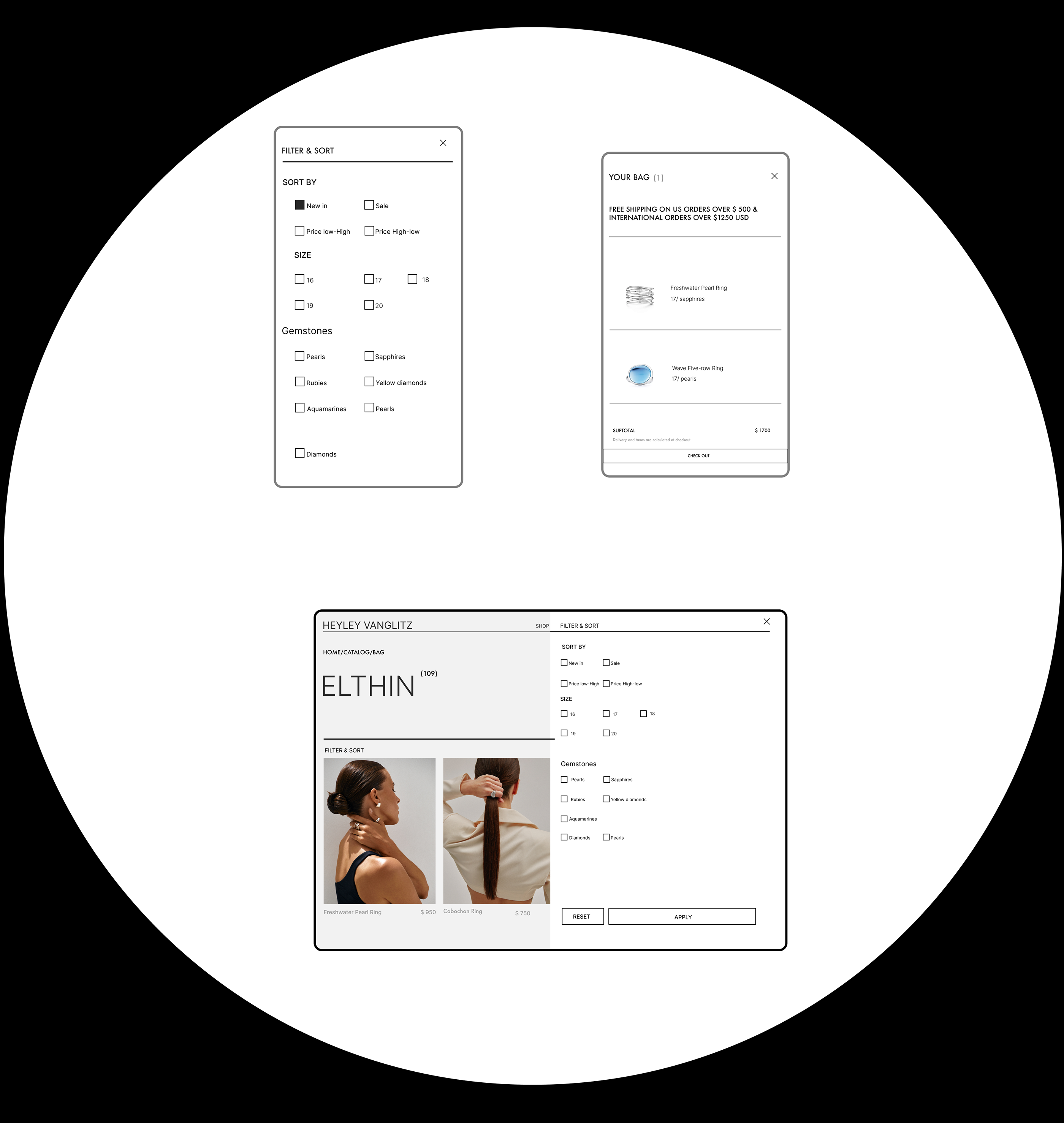 Heyley Vanglitz e-commerce — Изображение №4 — Брендинг, Интерфейсы на Dprofile