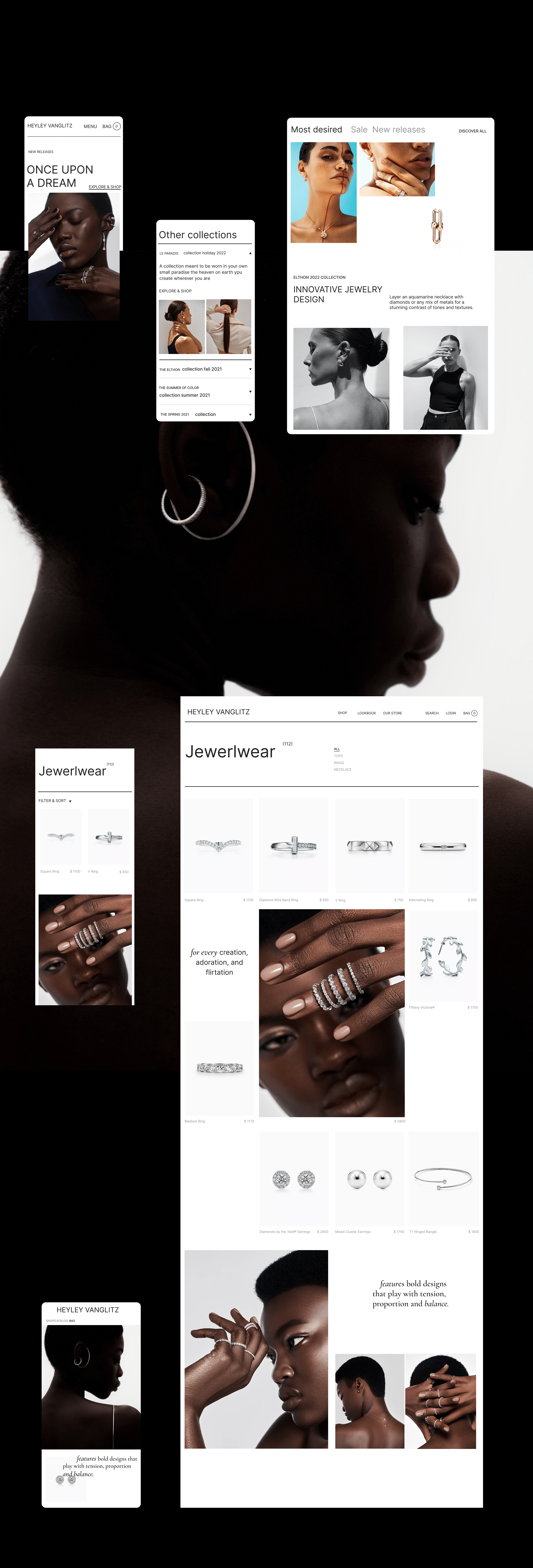 Heyley Vanglitz e-commerce — Изображение №3 — Брендинг, Интерфейсы на Dprofile