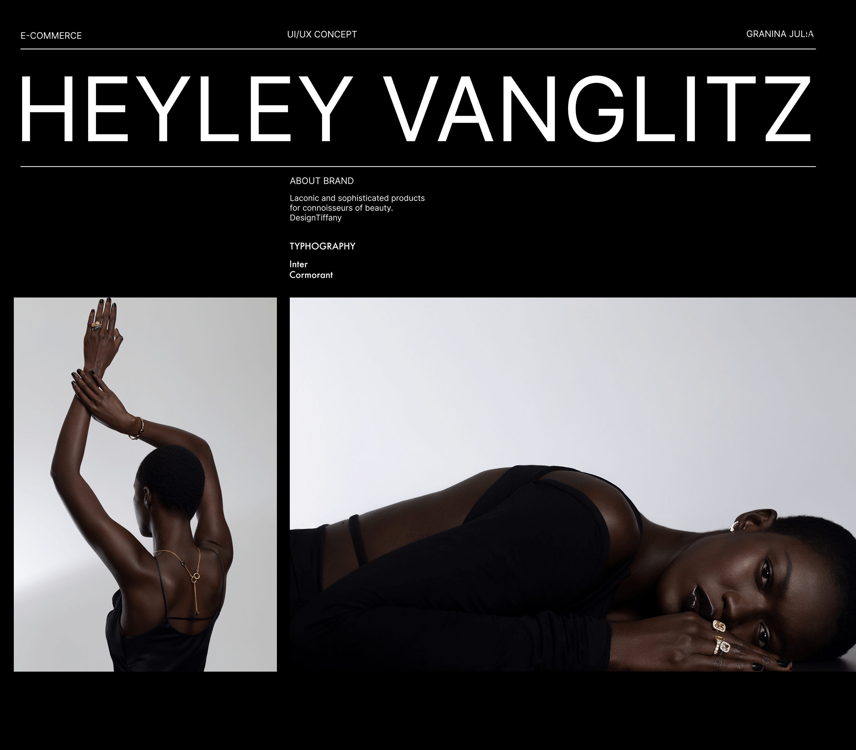 Heyley Vanglitz e-commerce — Изображение №1 — Брендинг, Интерфейсы на Dprofile