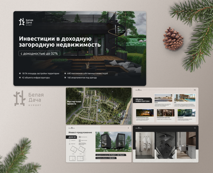 Дизайн презентации для риэлтров на Dprofile