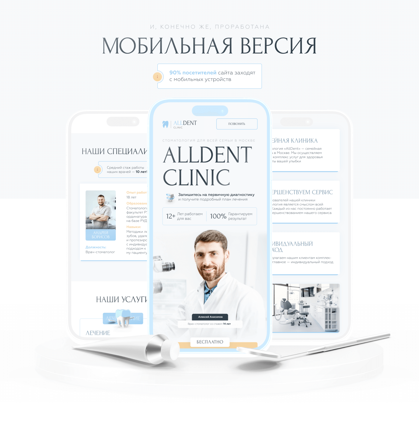 Сайт для стоматологии | Landing page for dental clinic — Изображение №7 — Интерфейсы на Dprofile