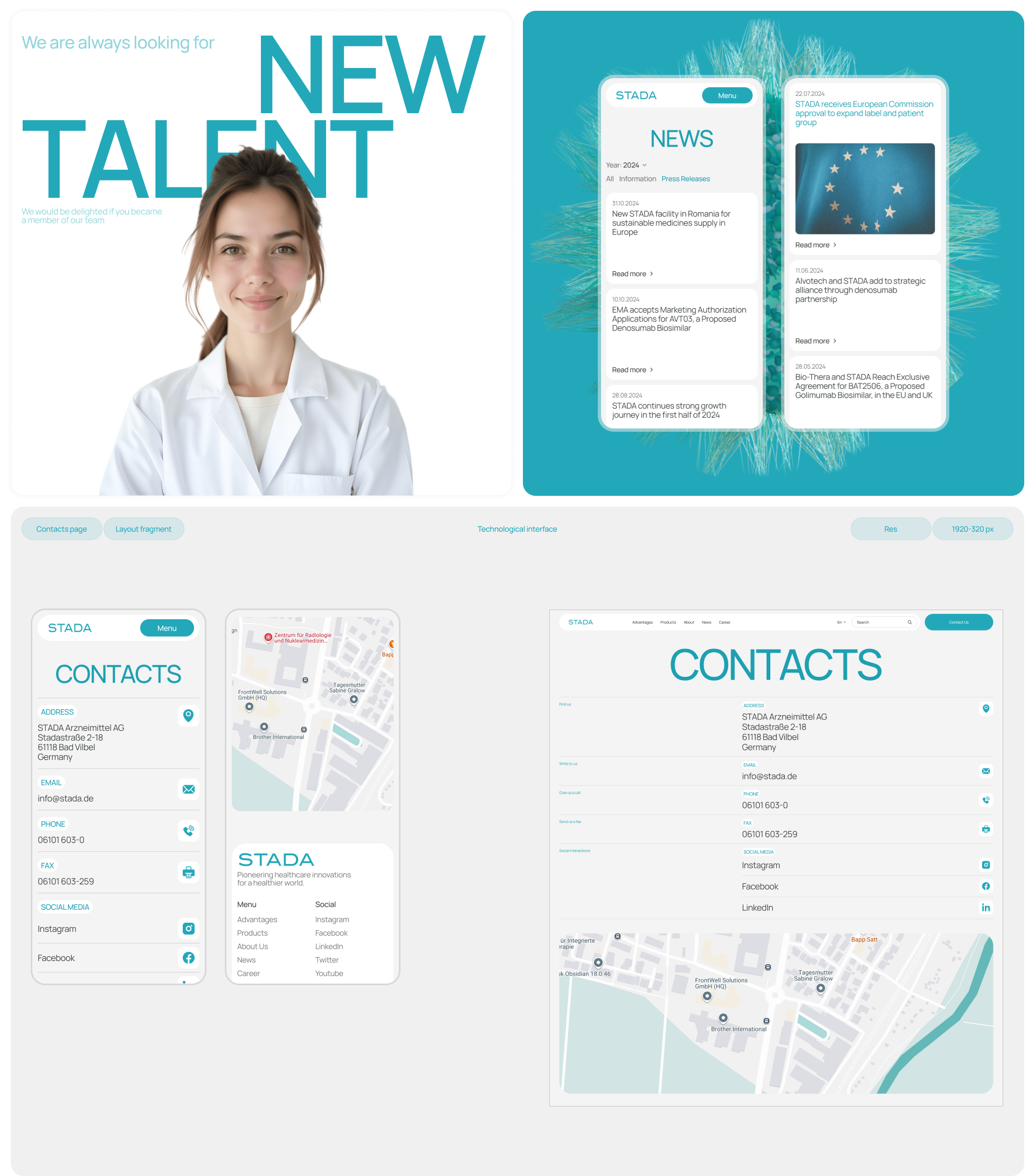 STADA | Corporate Website Redesign — Изображение №15 — Интерфейсы, Иллюстрация на Dprofile
