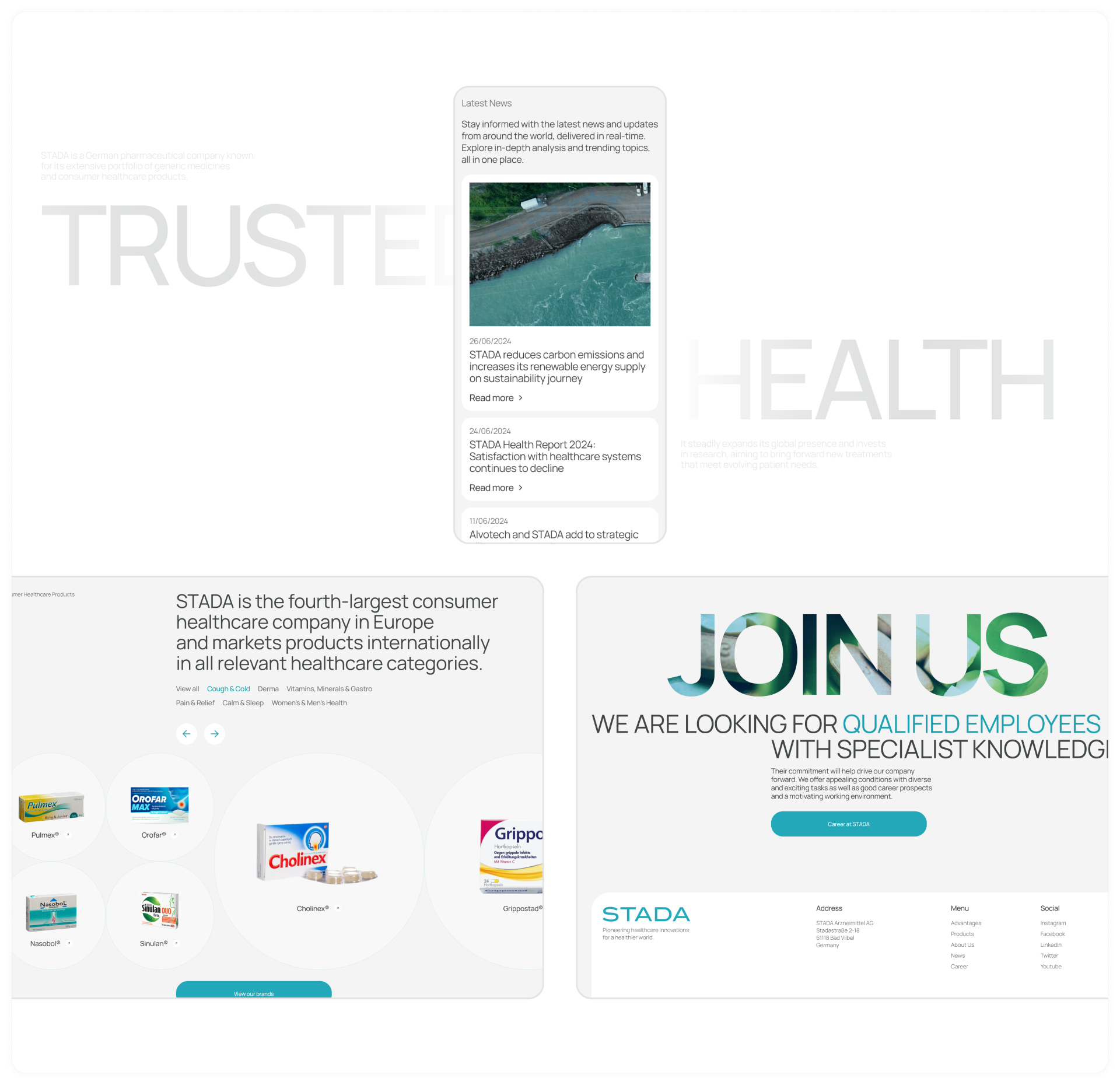 STADA | Corporate Website Redesign — Изображение №6 — Интерфейсы, Иллюстрация на Dprofile