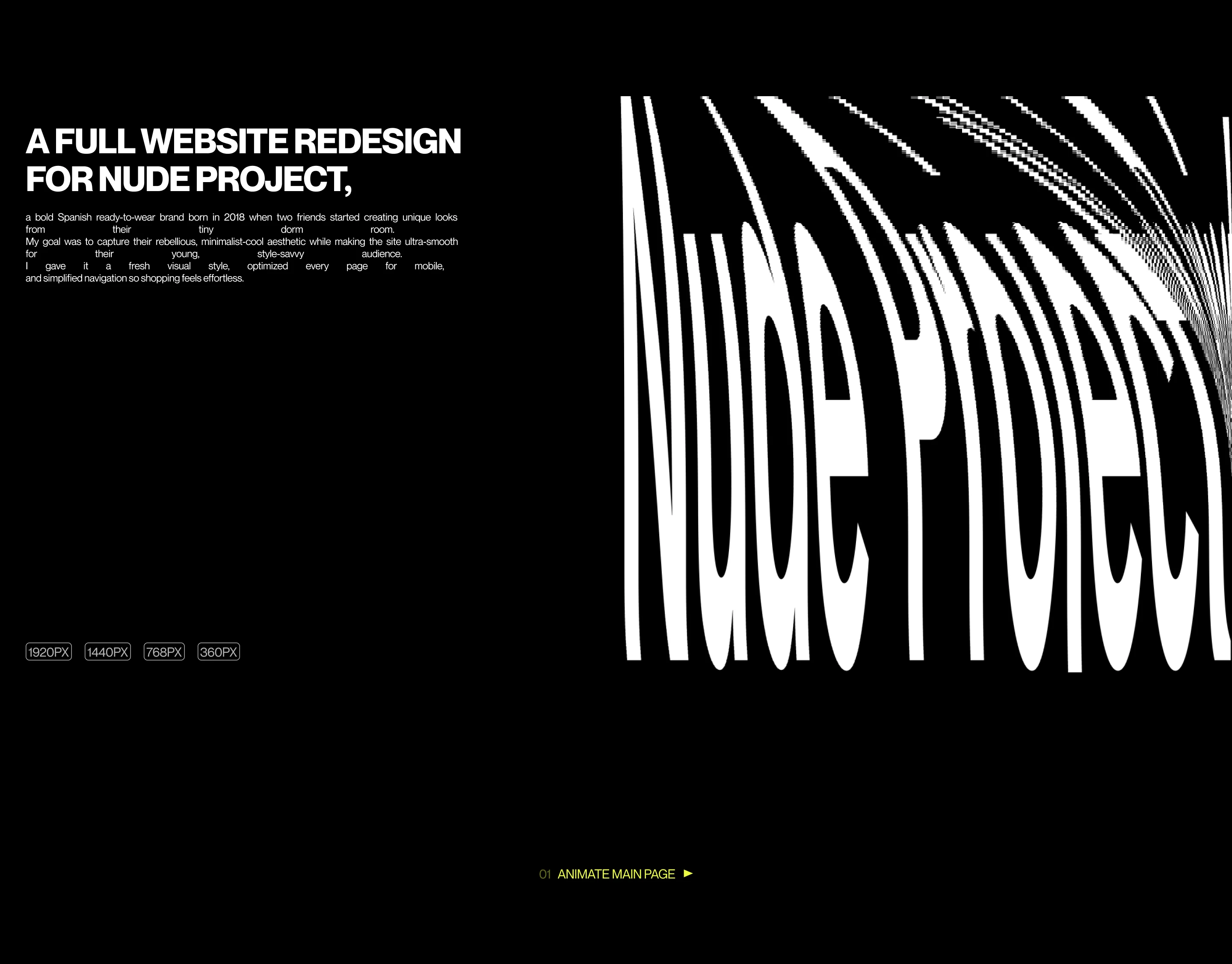 Nude Project | E-commerce Redesign — Изображение №2 — Интерфейсы, Анимация на Dprofile