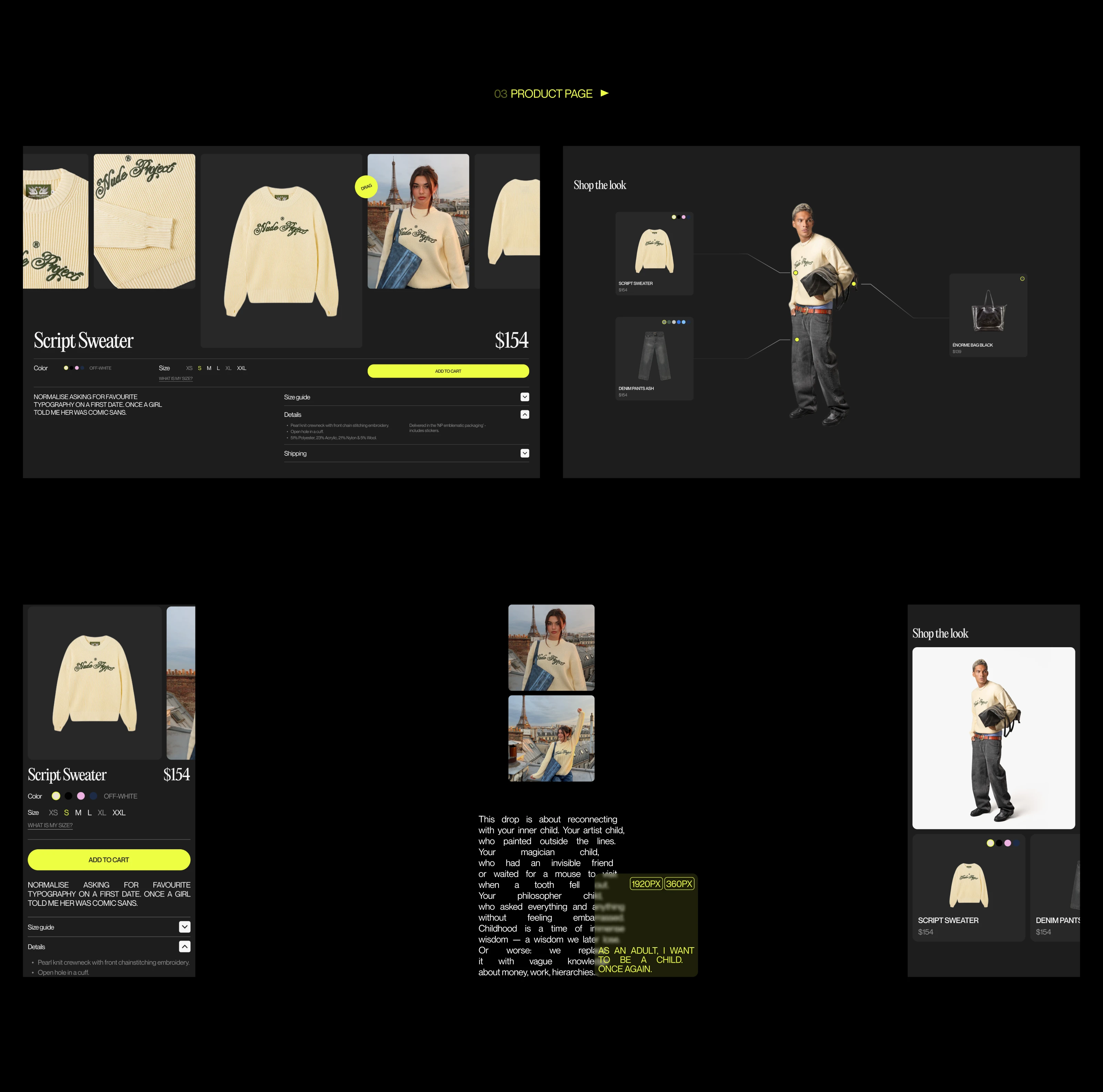 Nude Project | E-commerce Redesign — Изображение №9 — Интерфейсы, Анимация на Dprofile