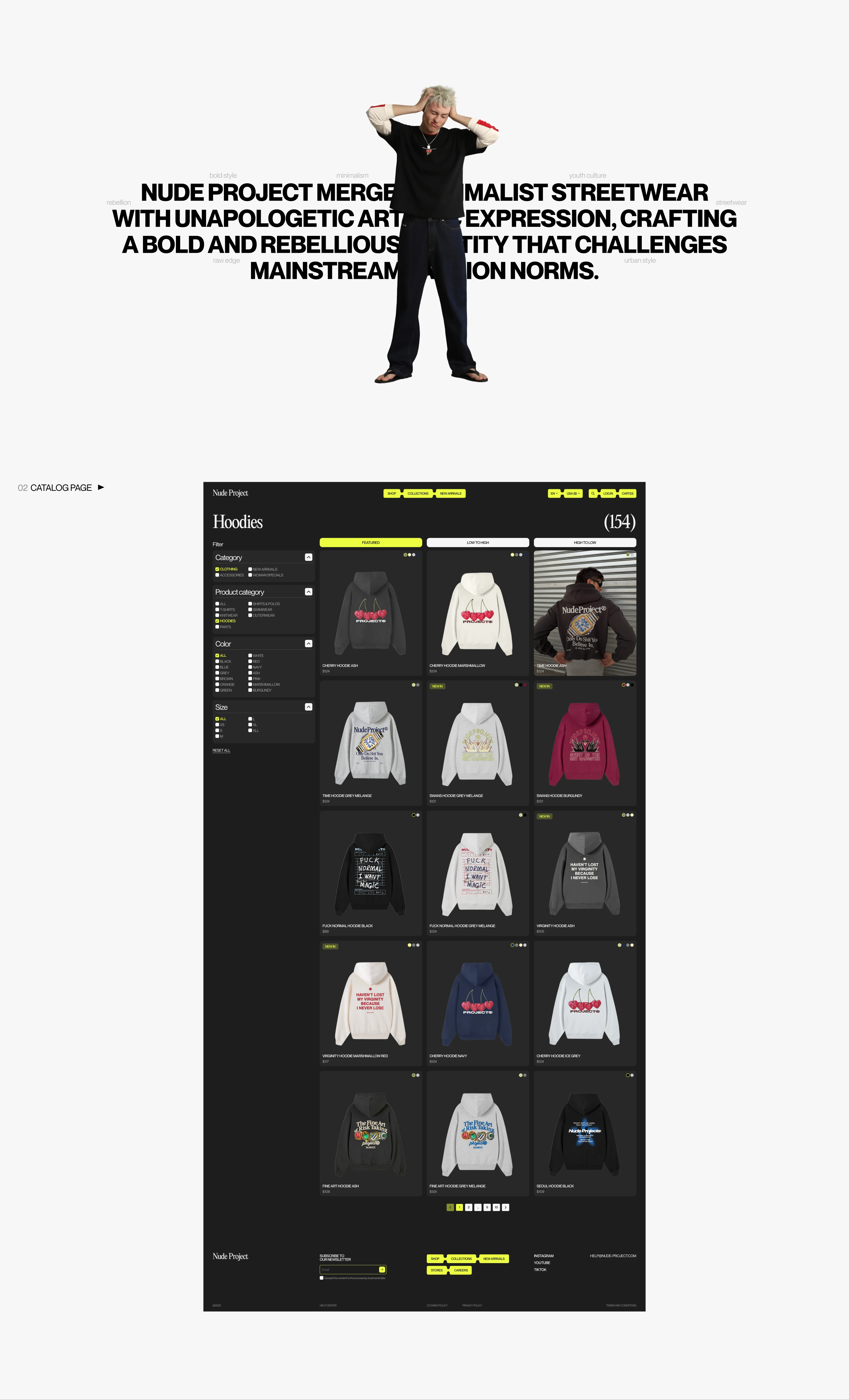 Nude Project | E-commerce Redesign — Изображение №6 — Интерфейсы, Анимация на Dprofile