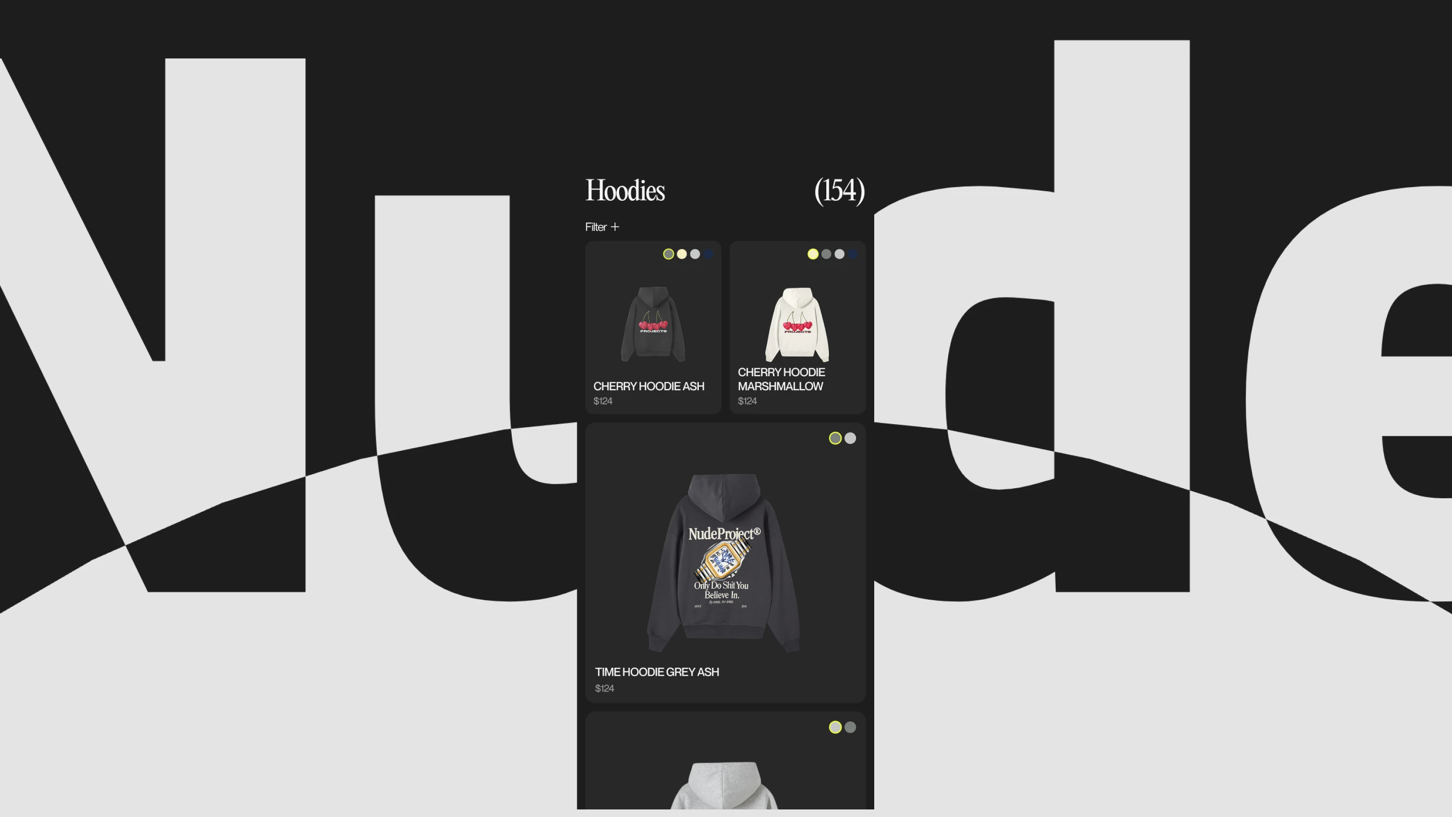 Nude Project | E-commerce Redesign — Изображение №7 — Интерфейсы, Анимация на Dprofile