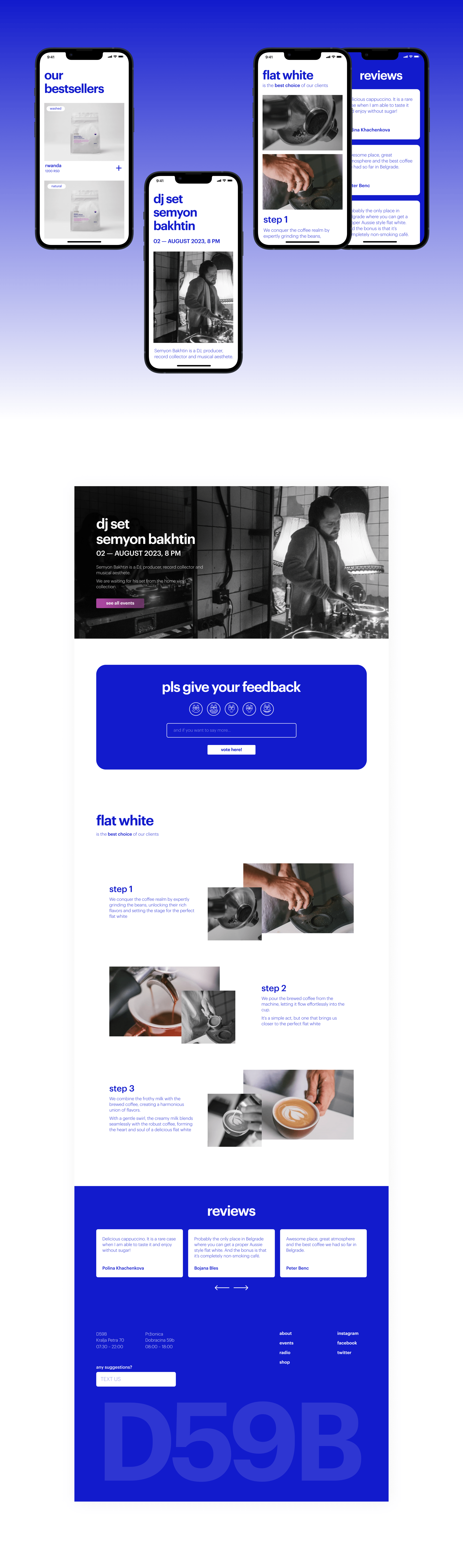 D59B Coffee shop | E-commerce website — Изображение №5 — Интерфейсы на Dprofile