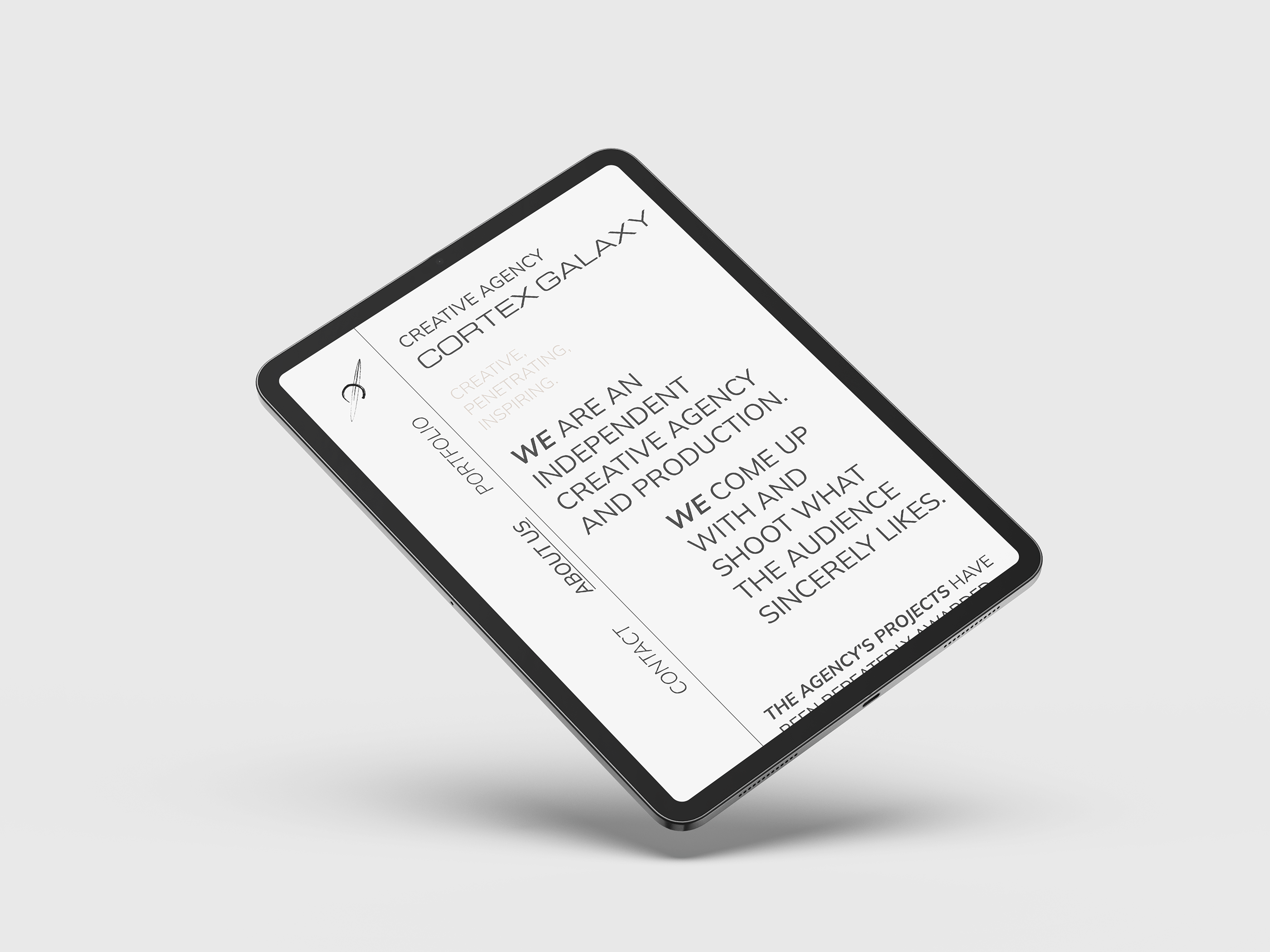 Сreative agency website concept | Cortex Galaxy — Изображение №17 — Интерфейсы на Dprofile