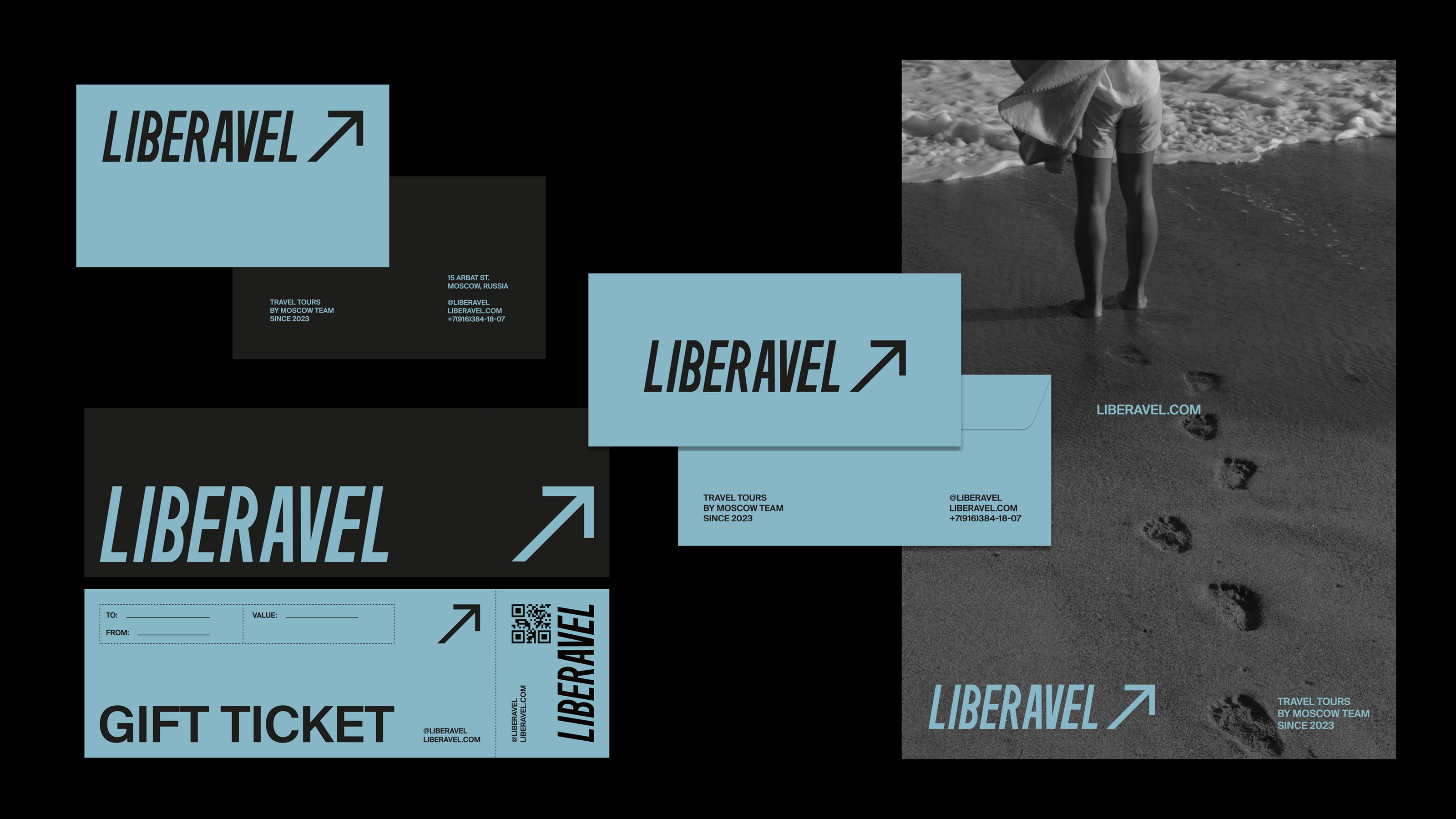 «LIBERAVEL» travel team / visual identity — Изображение №12 — Брендинг, Маркетинг на Dprofile